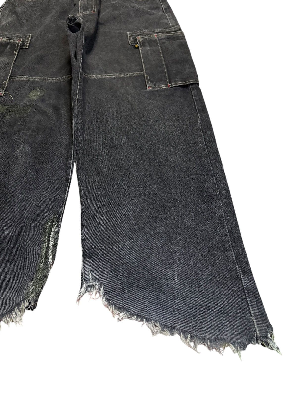Japanese Brand Vintage Japanese Brand Cargo Ultra Wide Leg Baggy Jeans Size US 32 / EU 48 - 7 Thumbnail