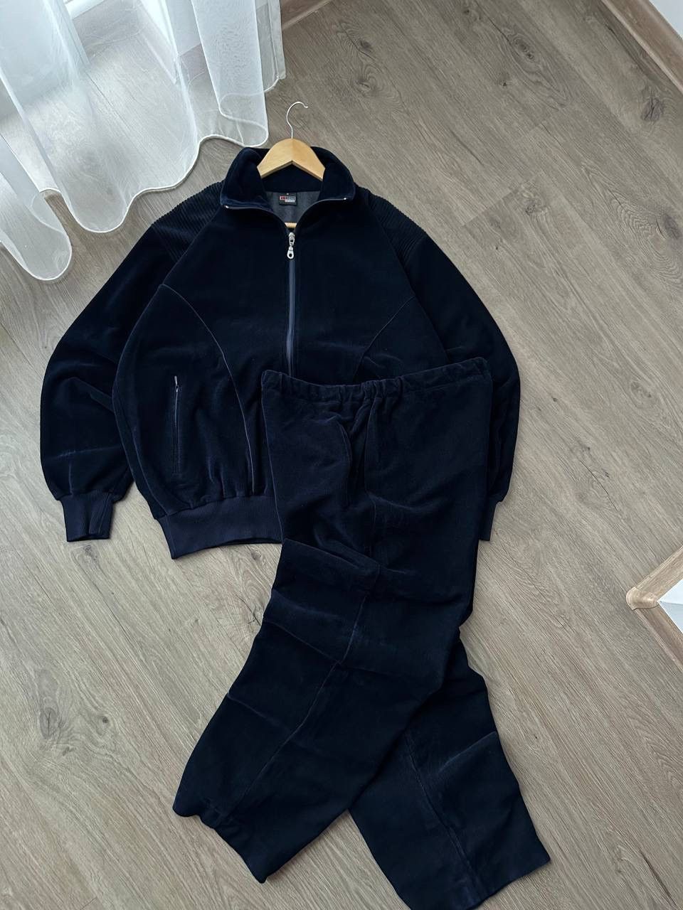 Vintage Vintage Japanese ISA Switzerland Blue Velvet Tracksuit Size 38R - 14 Thumbnail
