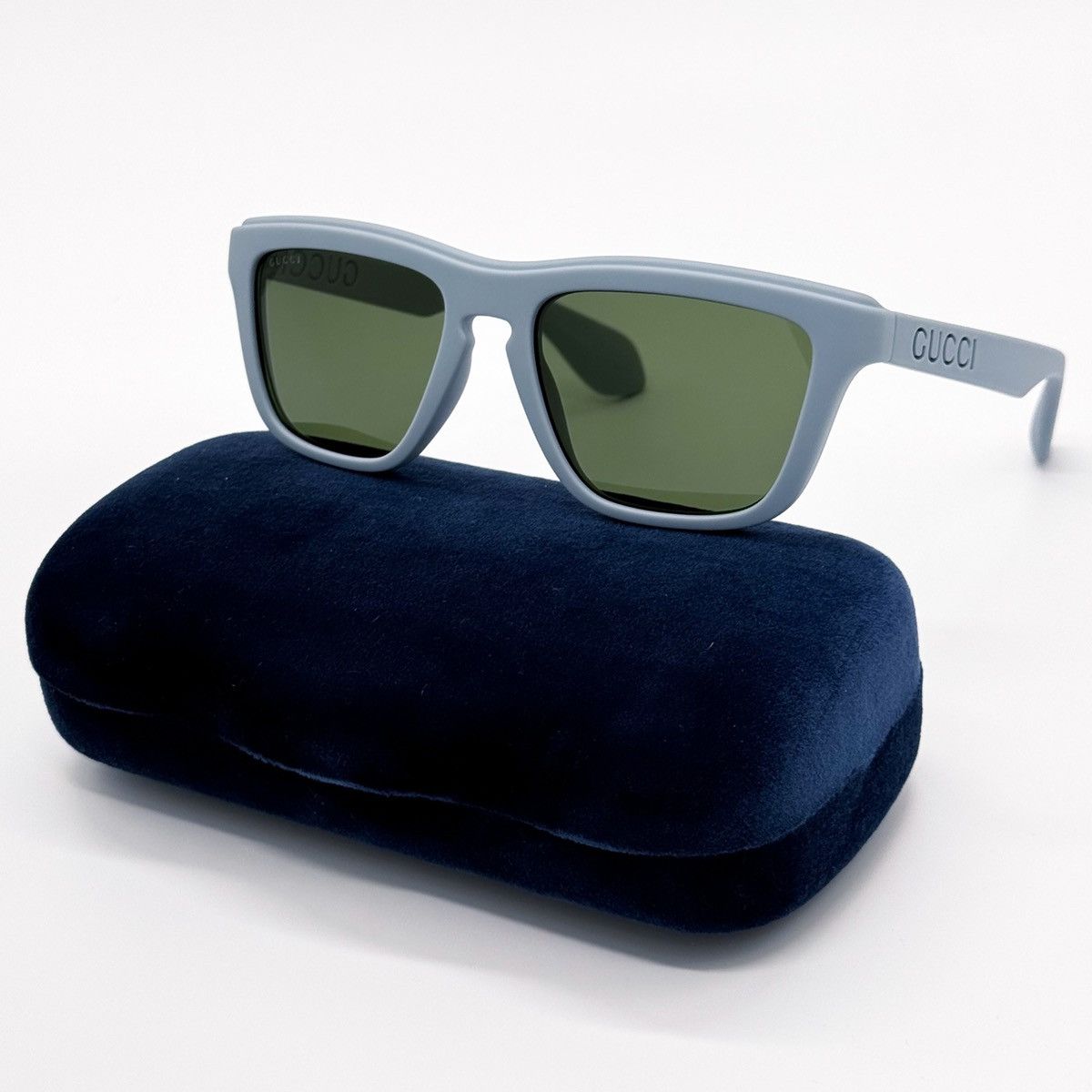 Gucci NEW GUCCI GG1571S 003 SQUARE BLUE GREEN MEN SUNGLASSES GUCCI Size ONE SIZE - 1 Thumbnail