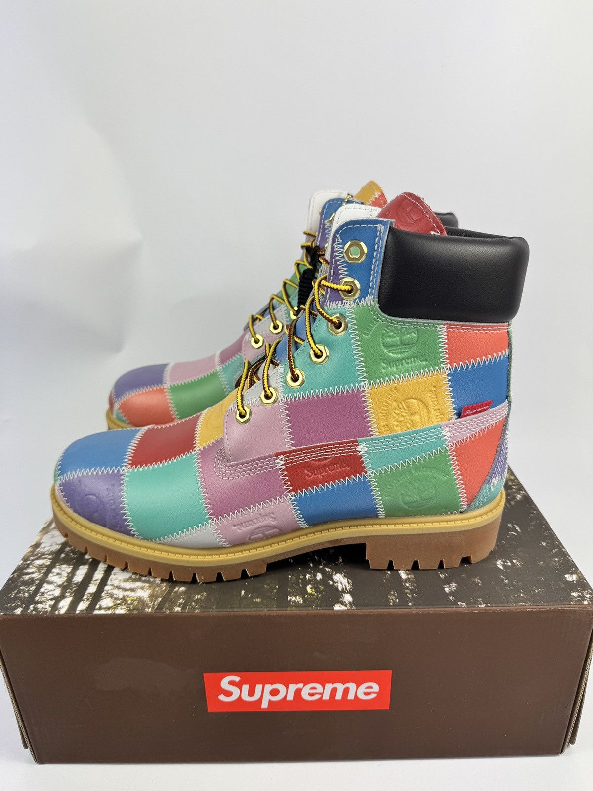 Timberland x SUPREME 6’’ PATCHWORK WATERPROOF BOOTS Size US 9.5 / EU 42-43 - 3 Thumbnail