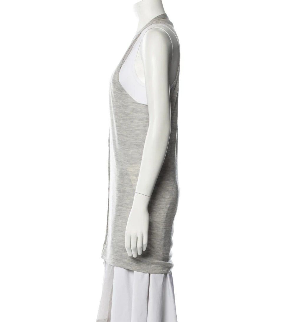 Other Kaufmanfranco Merino Wool Tunic Plunging Neckline Gray Med. Size M / US 6-8 / IT 42-44 - 6 Thumbnail
