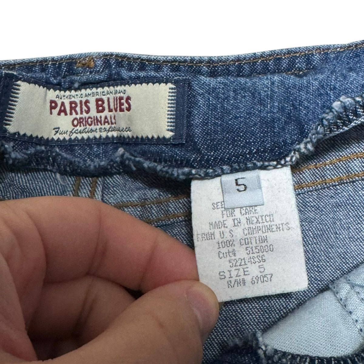 Vintage Vintage Paris Blues Cotton Jean Pencil Skirt Women’s 5 Size 28" / US 6 / IT 42 - 4 Thumbnail