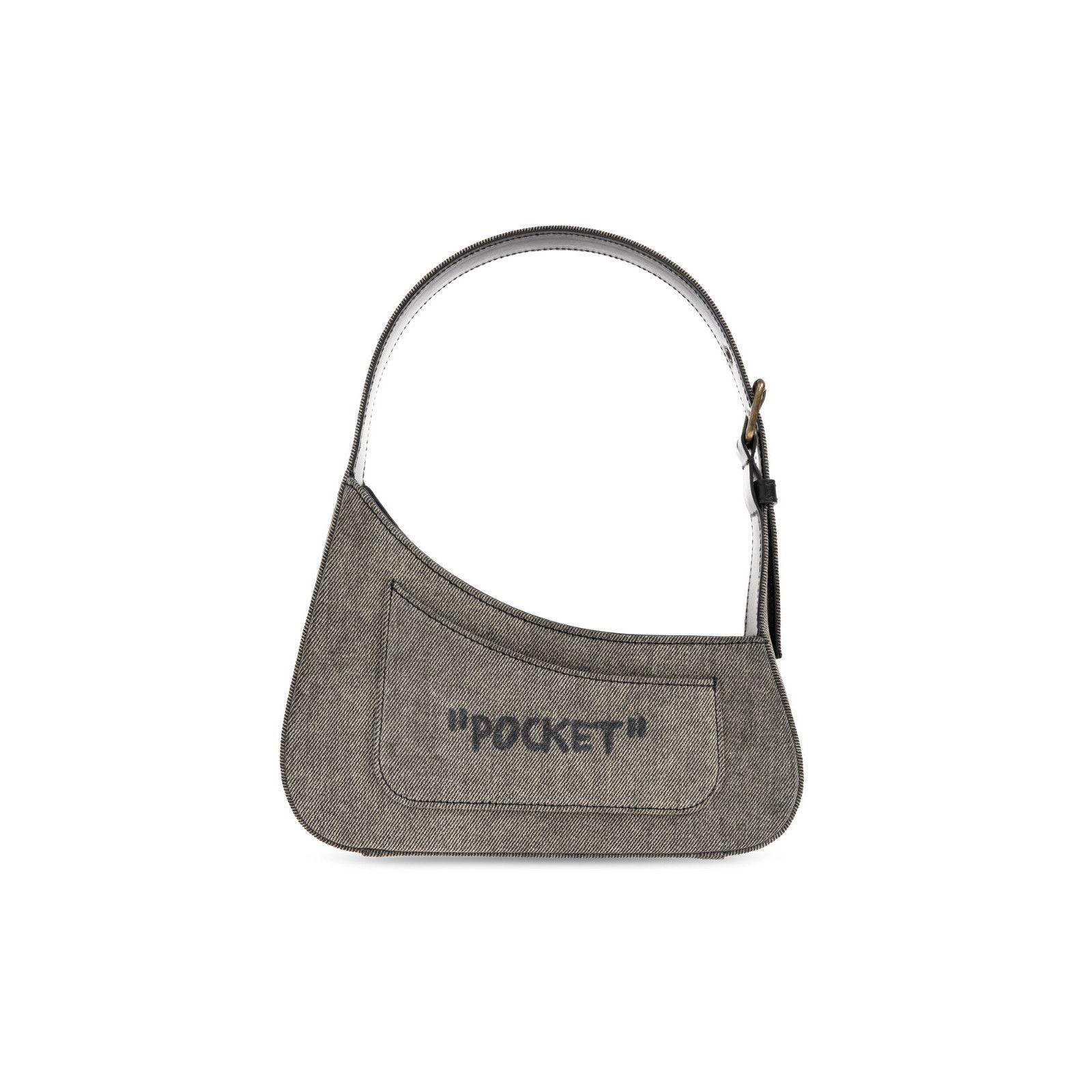 Off-White OFF WHITE Jitney Gray Fabric Shoulder Bag New & Authentic Size ONE SIZE - 2 Thumbnail