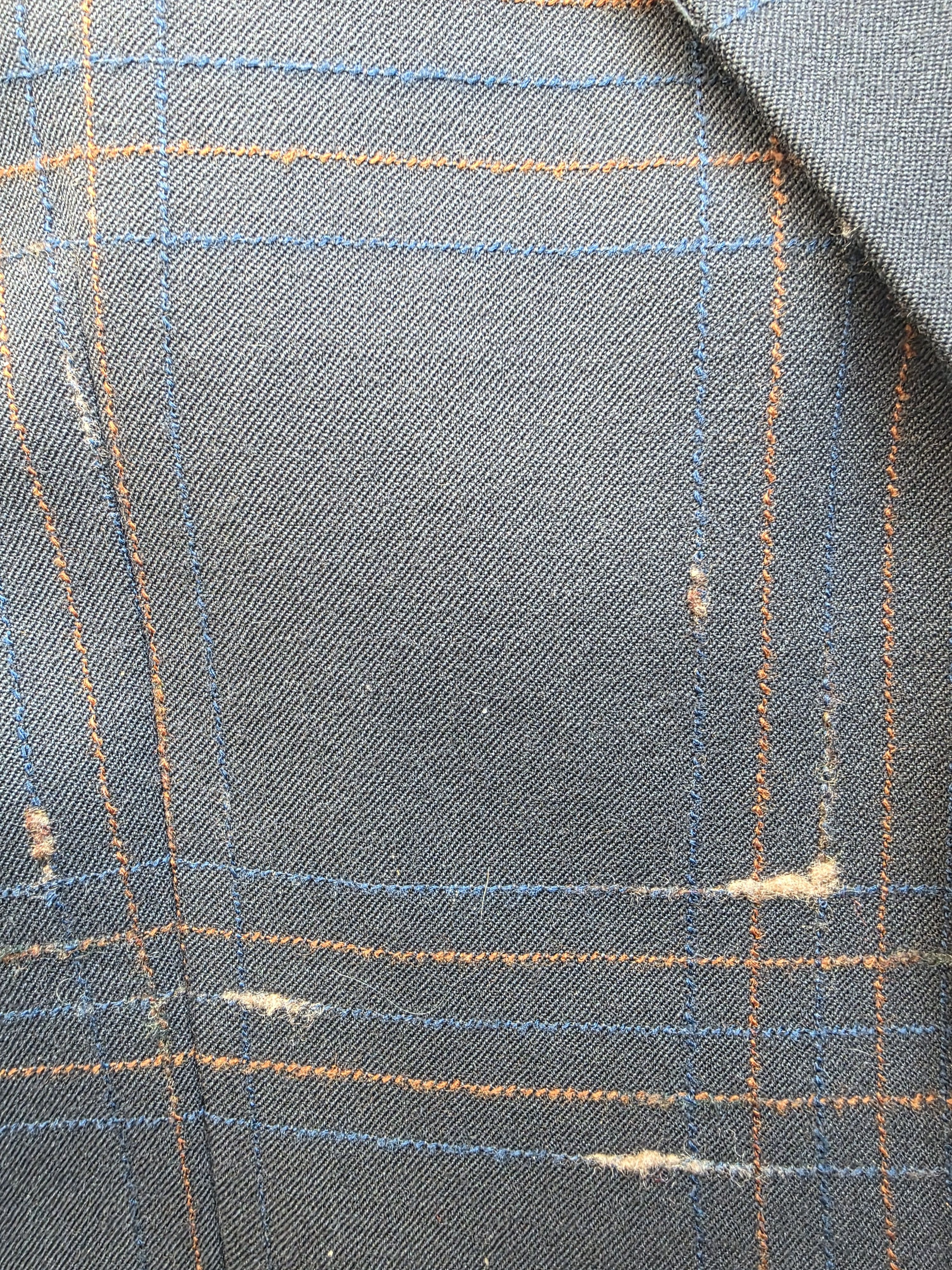 Majestic Matsuda black 50s inspired windowpane blazer Size 42R - 6 Thumbnail