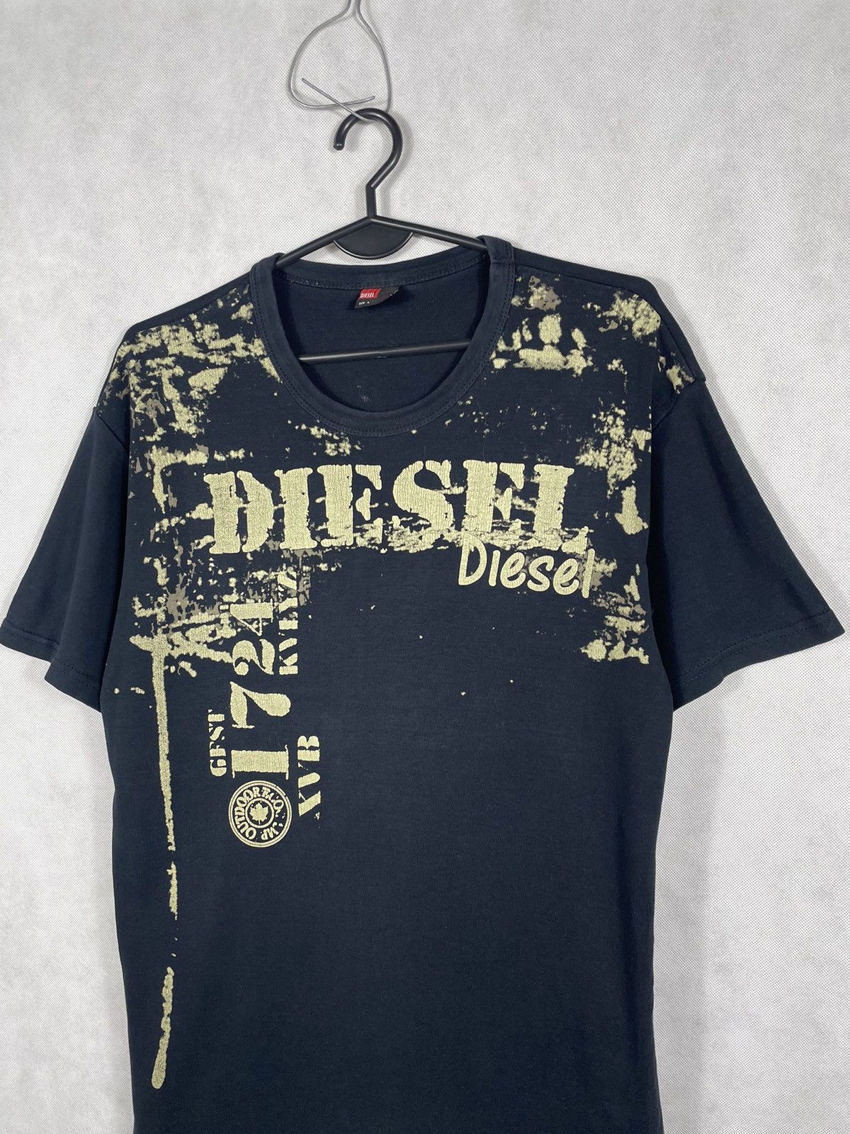 Diesel 🔥 Diesel Spell Out Big Logo Navy T-Shirt Vintage 90s Tee Size US M / EU 48-50 / 2 - 4 Thumbnail