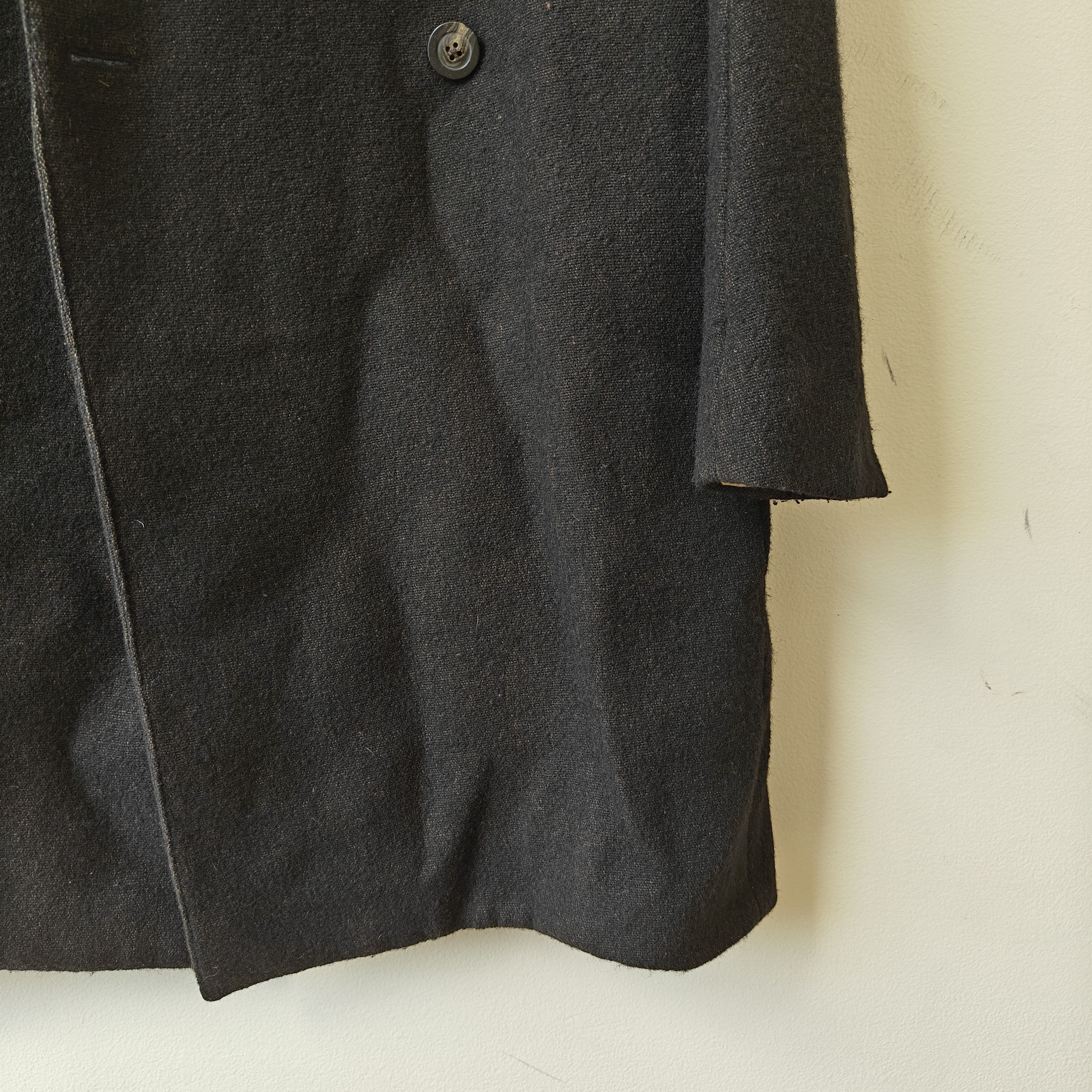 Rick Owens Black wool blend Sisyphus FW18 overcoat double Breasted Size US S / EU 44-46 / 1 - 7 Thumbnail