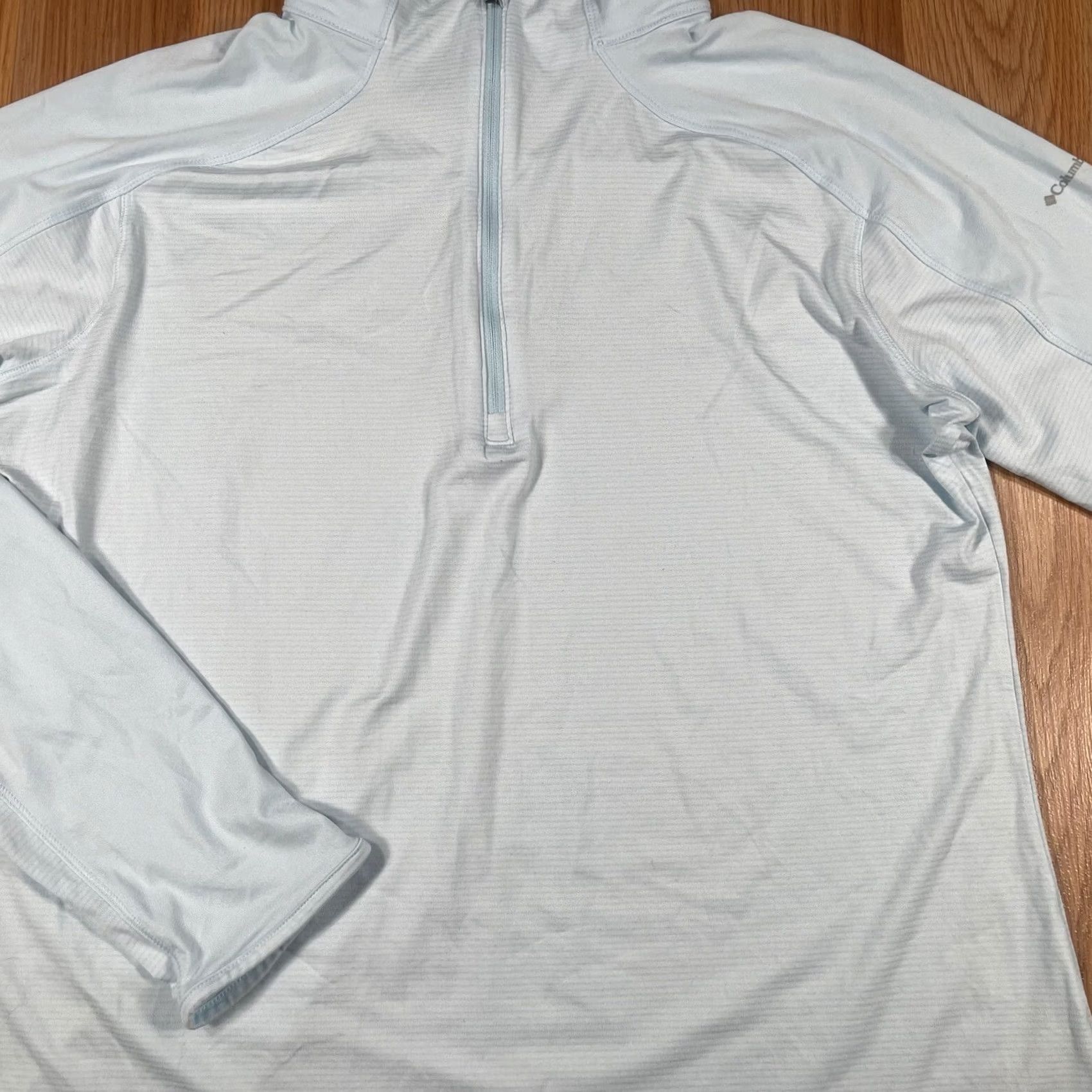 X-LARGE Columbia Sweater Womens XL X-Large 1/4 Zip Shirt Pullover Activewear Running Golf Workout Blue Logo Sweater 1/4 Zip Womens XL Columbia Size XL / US 12-14 / IT 48-50 - 2 Thumbnail