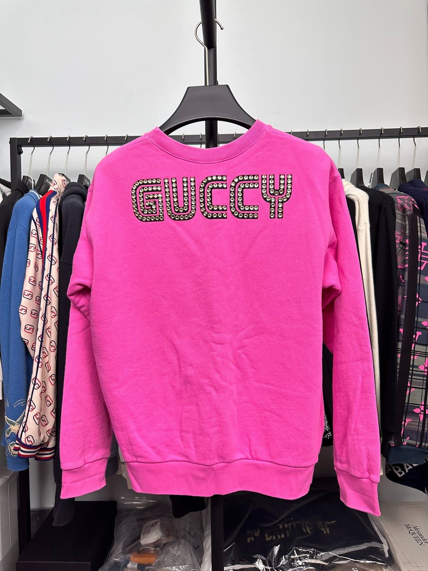 Gucci Gucci Boston Terrier Rhinestone Logo Sweatshirt Size US S / EU 44-46 / 1 - 2 Thumbnail
