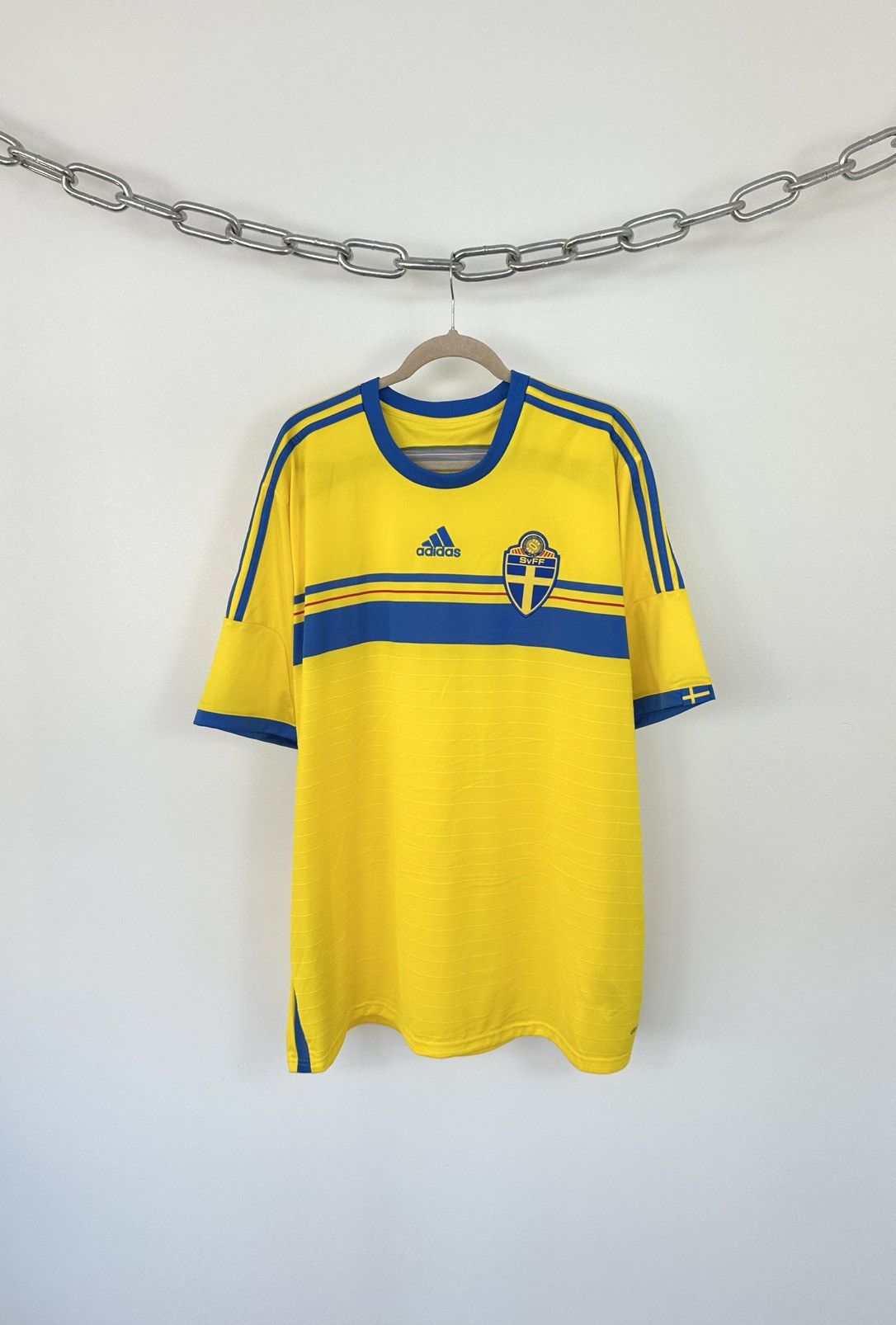 Adidas Sweden 2014-15 Home Soccer Jersey Football Shirt