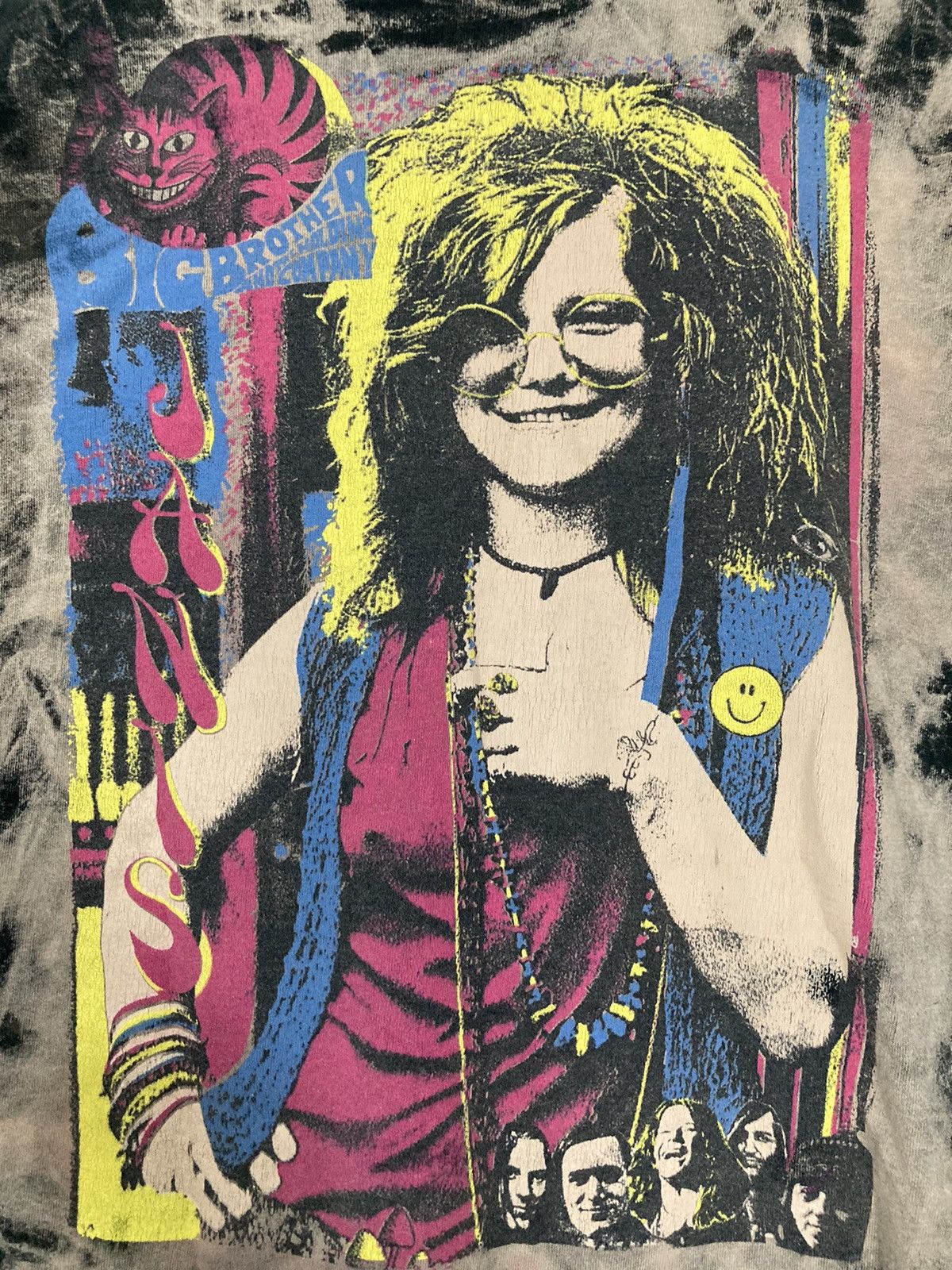 Band Tees × Fruit Of The Loom × Vintage JANIS JOPLIN MOSQUITOHEAD T SHIRT ALL OVER VINTAGE 90S ROCK Size US L / EU 52-54 / 3 - 3 Thumbnail