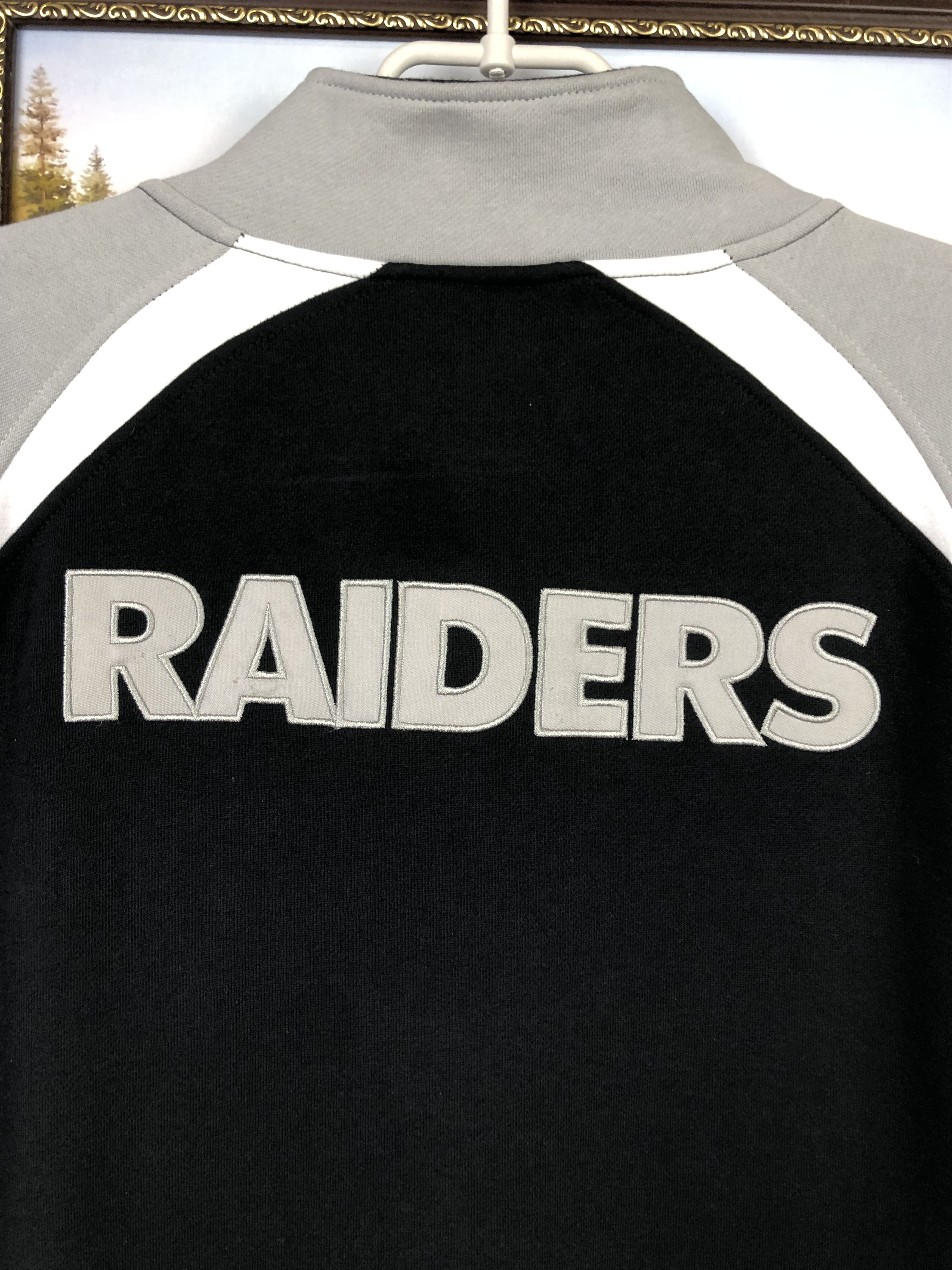 NFL Los Vegas Raiders NFL Sport Jacket Track Top Rare Black Size US XL / EU 56 / 4 - 8 Thumbnail