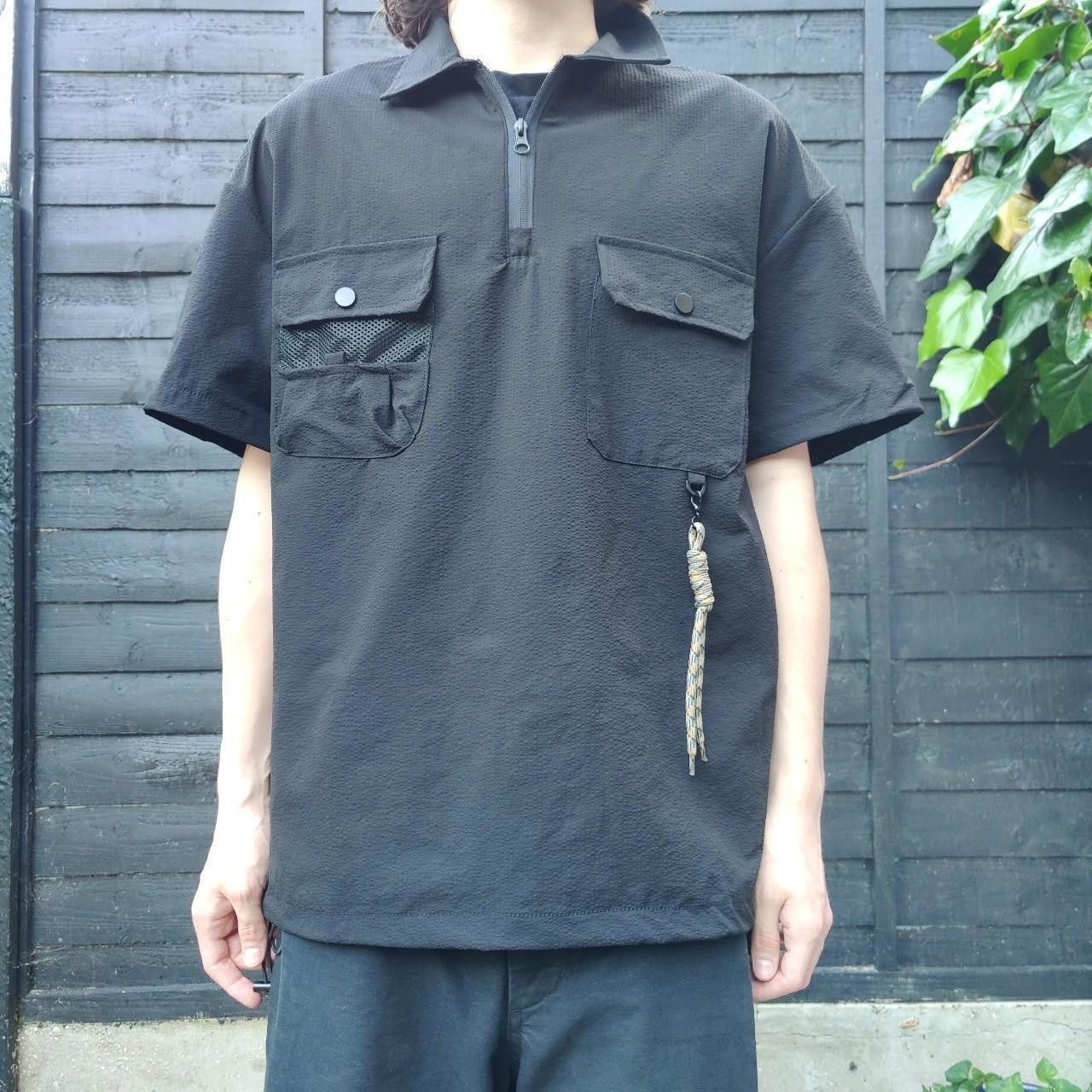 Other Japanese Black Quarter-zip Pocket Shirt Size US M / EU 48-50 / 2 - 1 Thumbnail