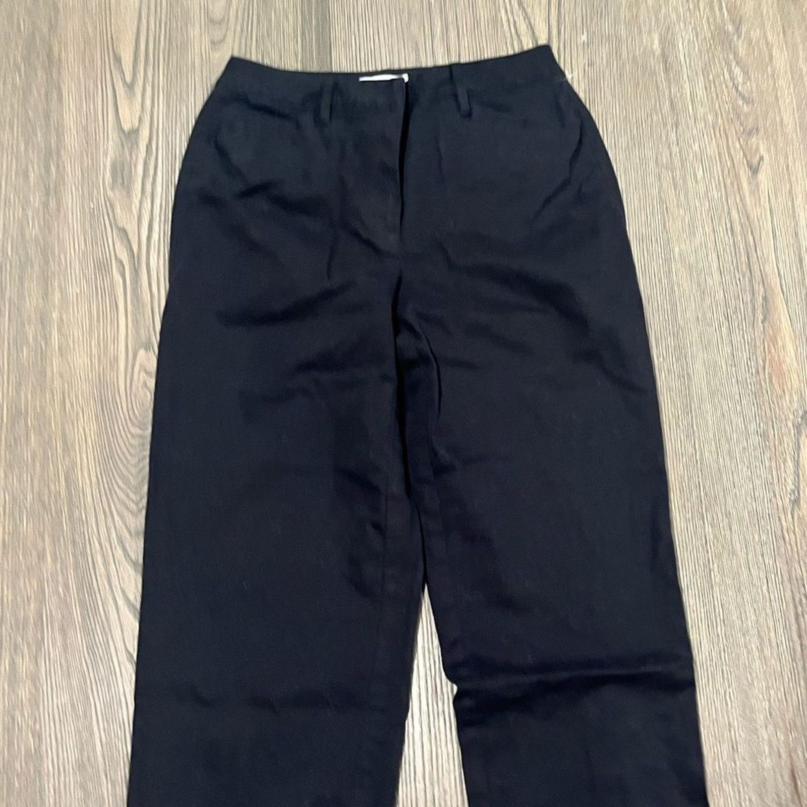 Vintage Talbots Womens Black High Waisted Stretch Straight Leg Pant4 Size 27" / US 4 / IT 40 - 3 Thumbnail