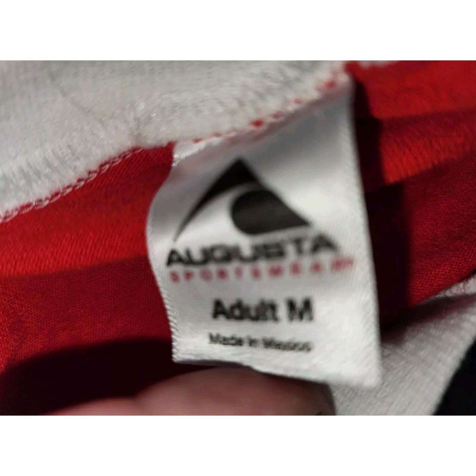 Augusta Sportswear VINTAGE Augusta Sportswear Coca Cola Football Red V-Neck Short Sleeve Mens T Shirt Size US M / EU 48-50 / 2 - 5 Thumbnail