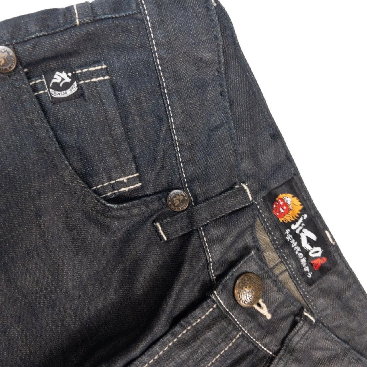 Other Vintage Jizo Japanese Embroidered Denim Jeans Size W31 Size US 31 - 6 Thumbnail