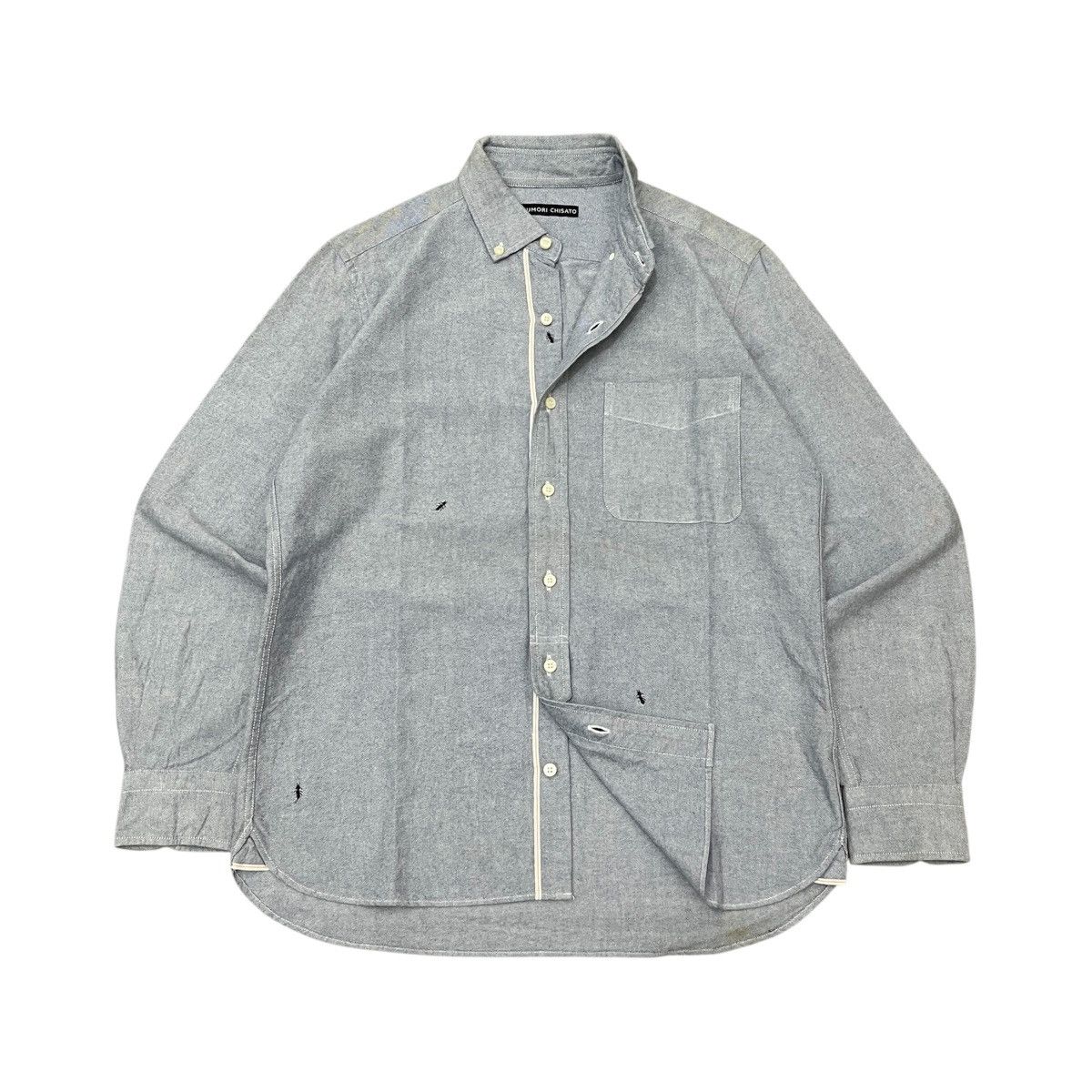 Issey Miyake Tsumori Chisato Selvedge Shirt with a Ant Embroidery Size US M / EU 48-50 / 2 - 1 Thumbnail