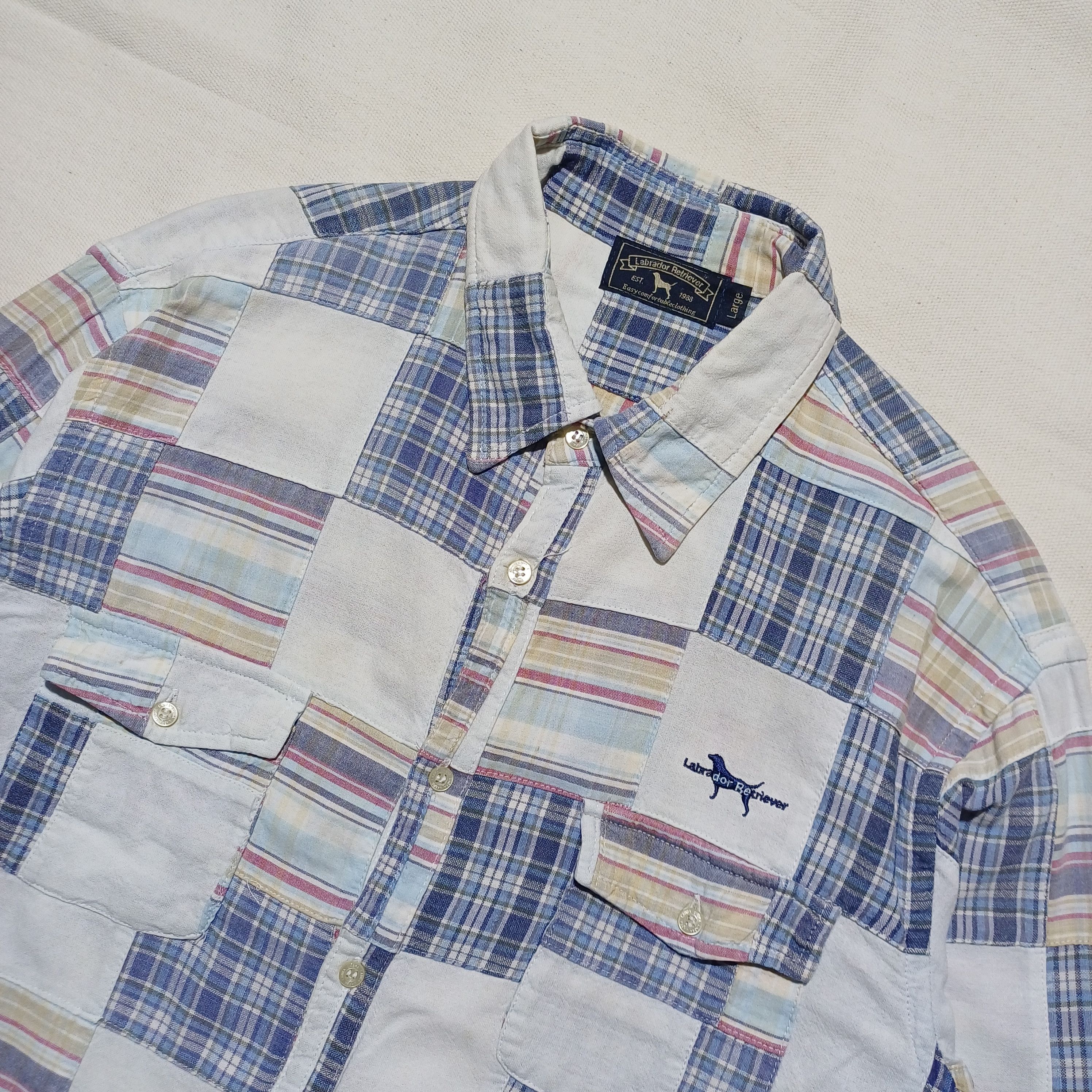 Japanese Brand Labrador Retriever Patchwork Shirt Size US L / EU 52-54 / 3 - 3 Thumbnail