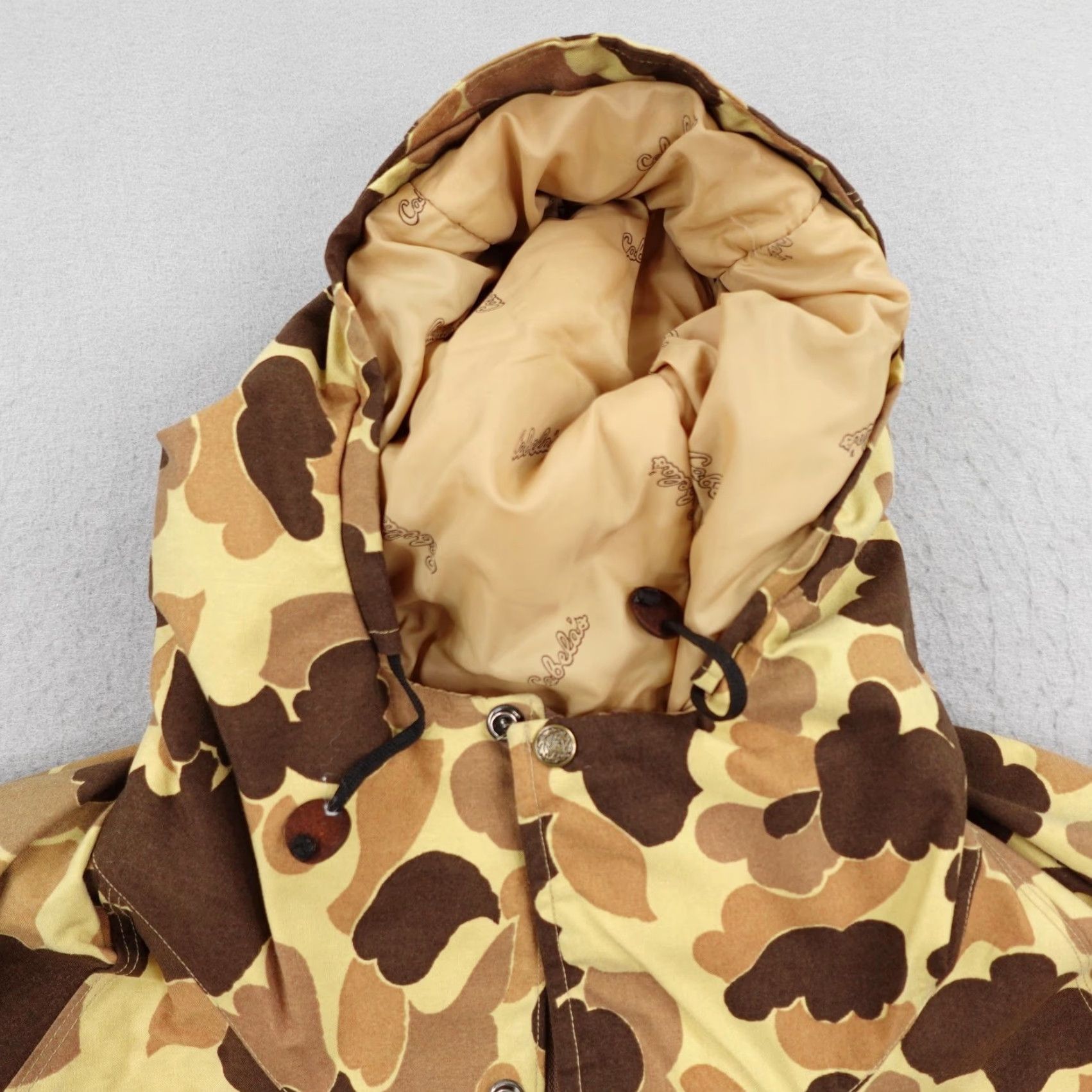 Vintage VINTAGE Cabela's Jacket Mens L Duck Camo Waterproof Hunting Parka Coat 80s Brown Camouflage Mid-Length Zip Size US L / EU 52-54 / 3 - 2 Thumbnail