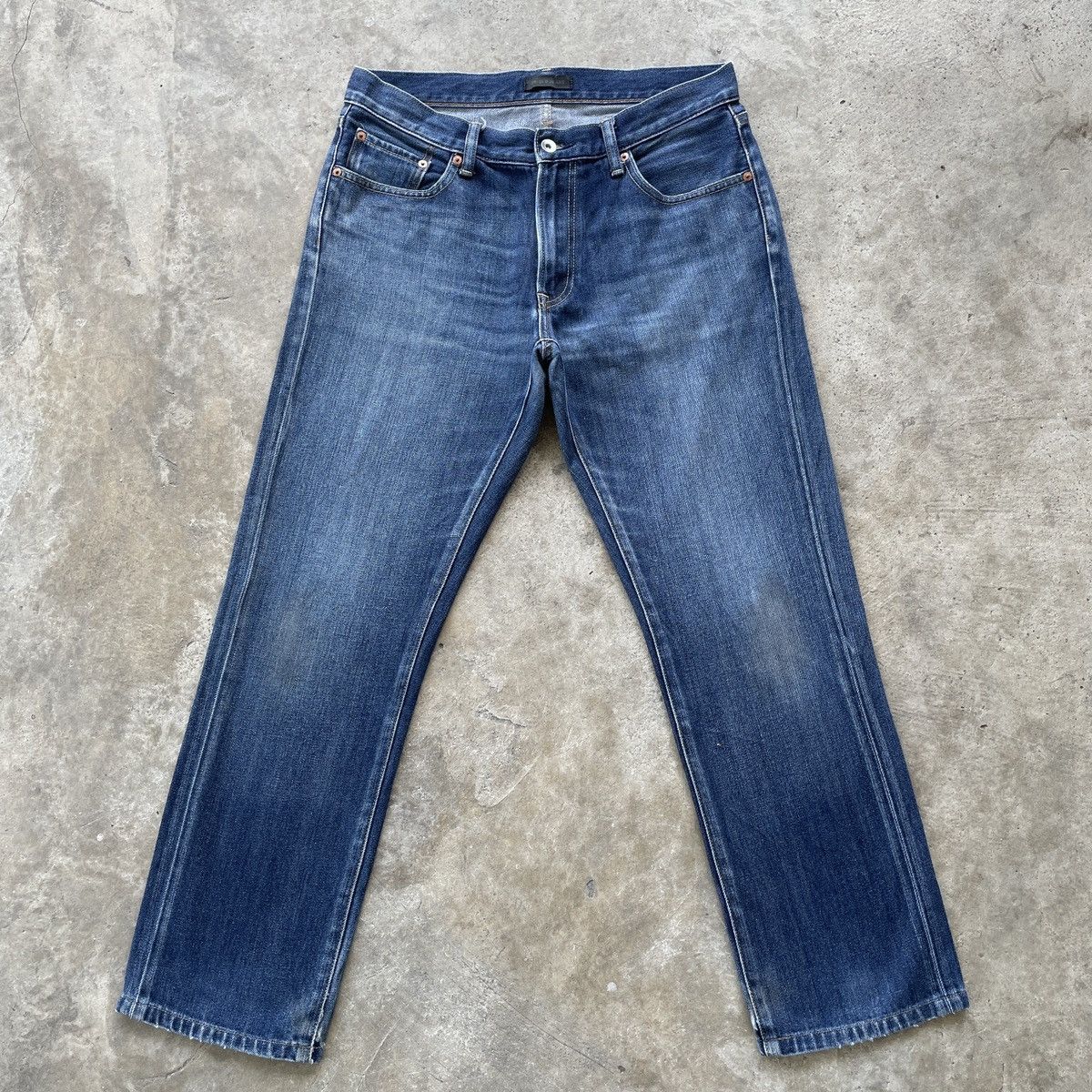 Japanese Brand × Jean W32x28.5💥 Vintage Japanese Brand Faded Denim Jeans Pants Size US 32 / EU 48 - 1 Thumbnail