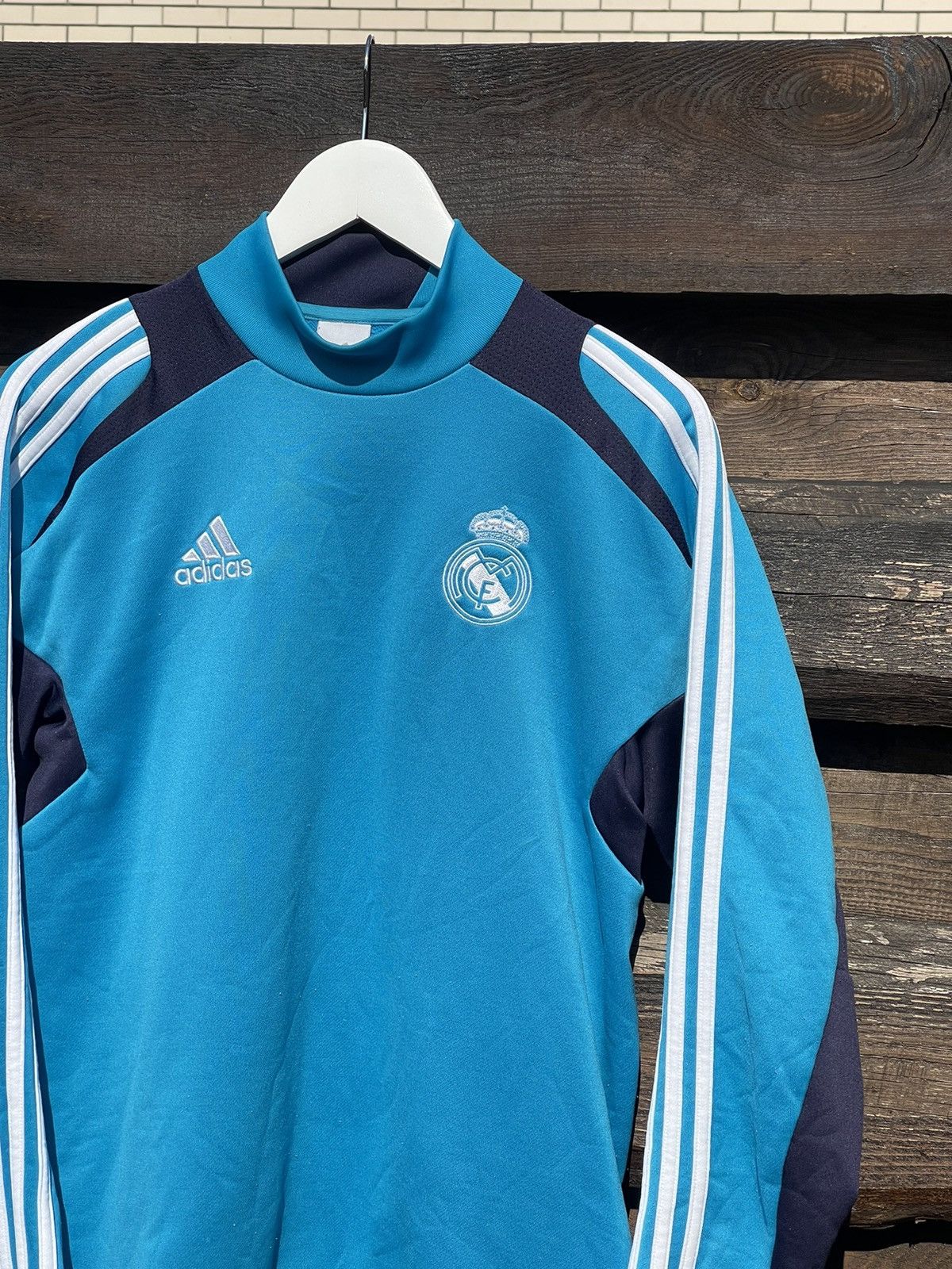 Adidas × Vintage 2012 Adidas Real Madrid blue Jersey Sweatshirt Size US S / EU 44-46 / 1 - 5 Thumbnail