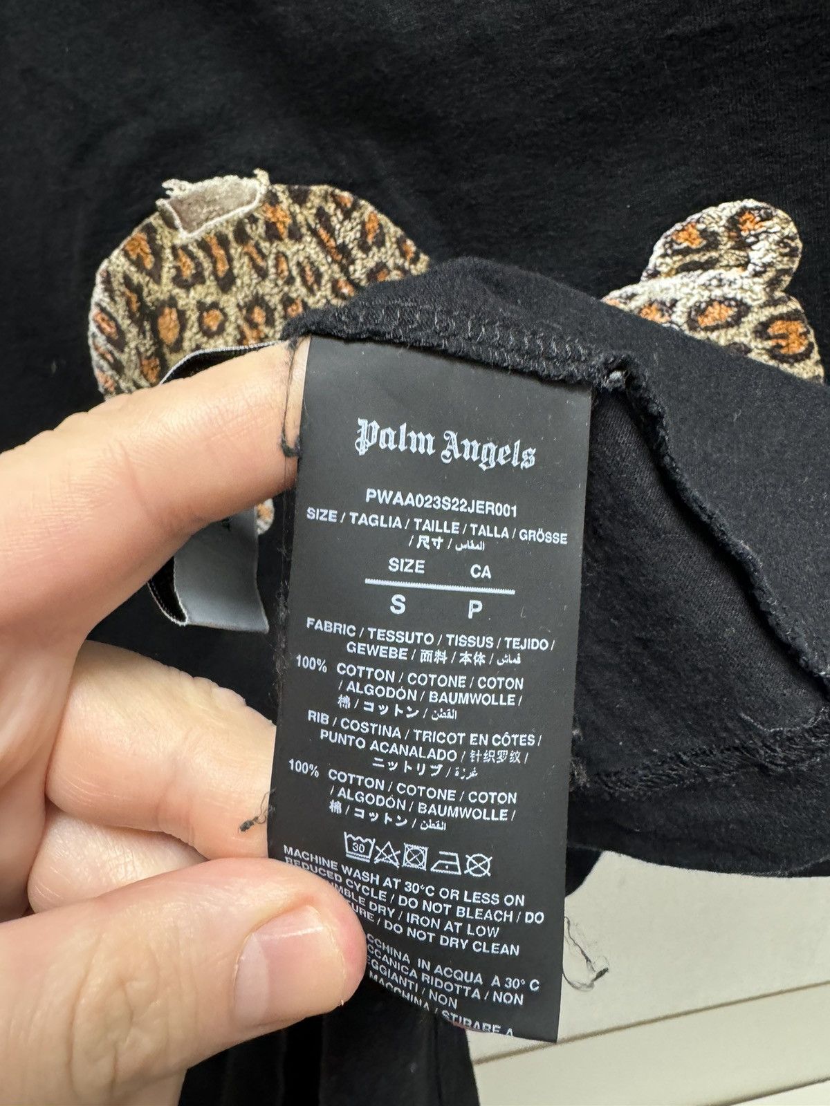 Palm Angels Palm Angels big logo black t-shirt S sz but fit like L-Xl Size US S / EU 44-46 / 1 - 8 Thumbnail