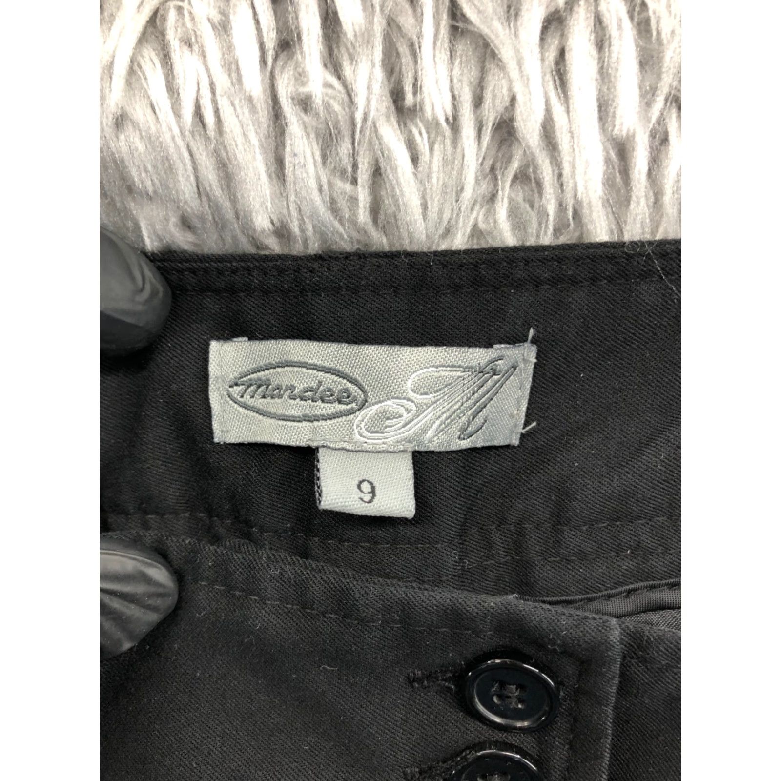 Vintage Mandee Shorts Juniors Size 9 Mid Rise Dark Wash Black Size 30" / US 8 / IT 44 - 6 Thumbnail