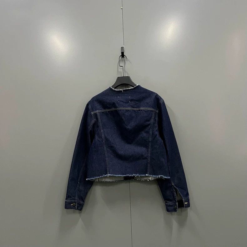 Maison Margiela Maison Margiela 23fw collarless denim jacket Size US M / EU 48-50 / 2 - 2 Thumbnail