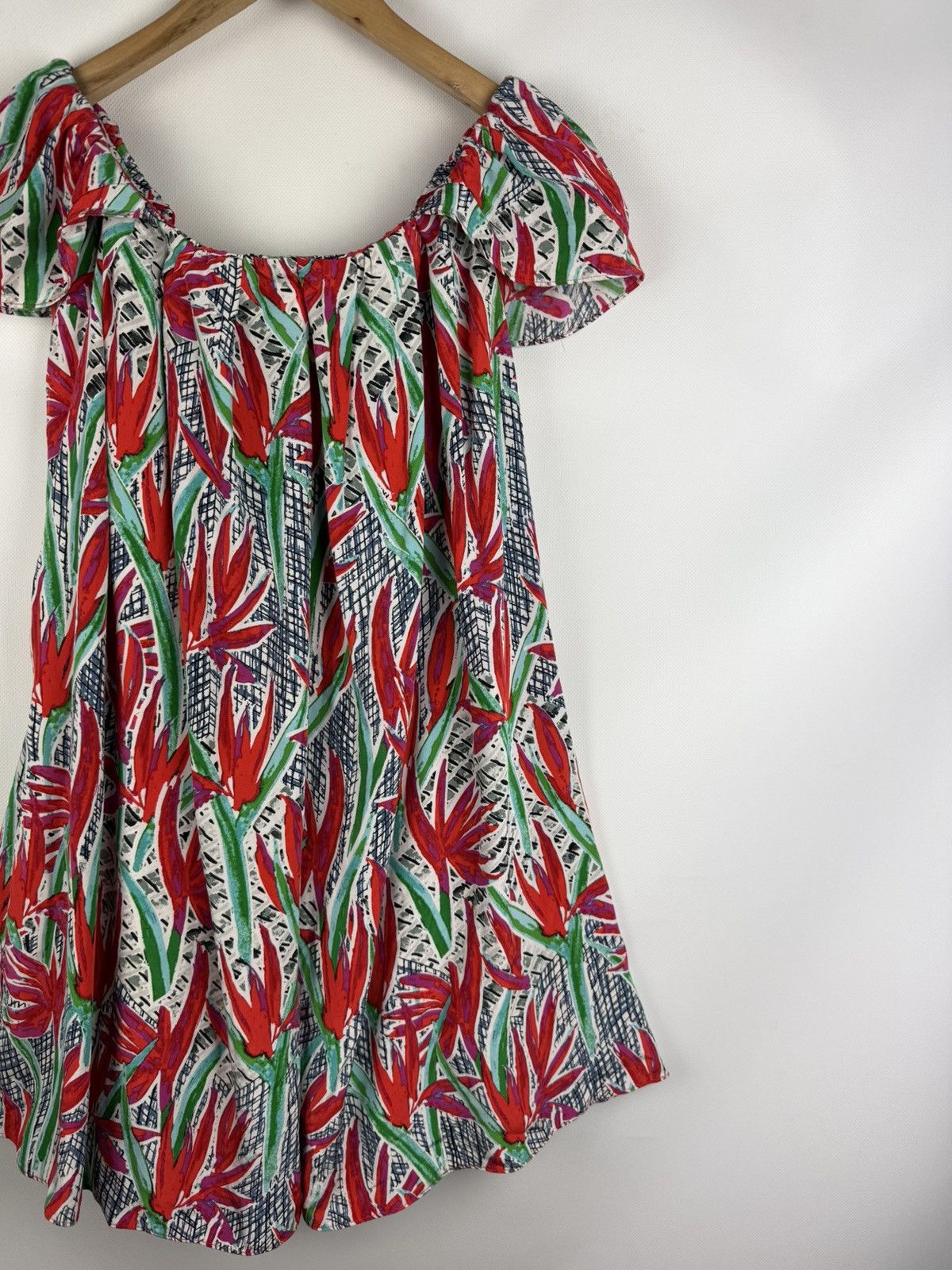 Kenzo Kenzo Ladies Floral Pattern Short Sleeve Silk Tunic Dress Size XS / US 0-2 / IT 36-38 - 16 Thumbnail