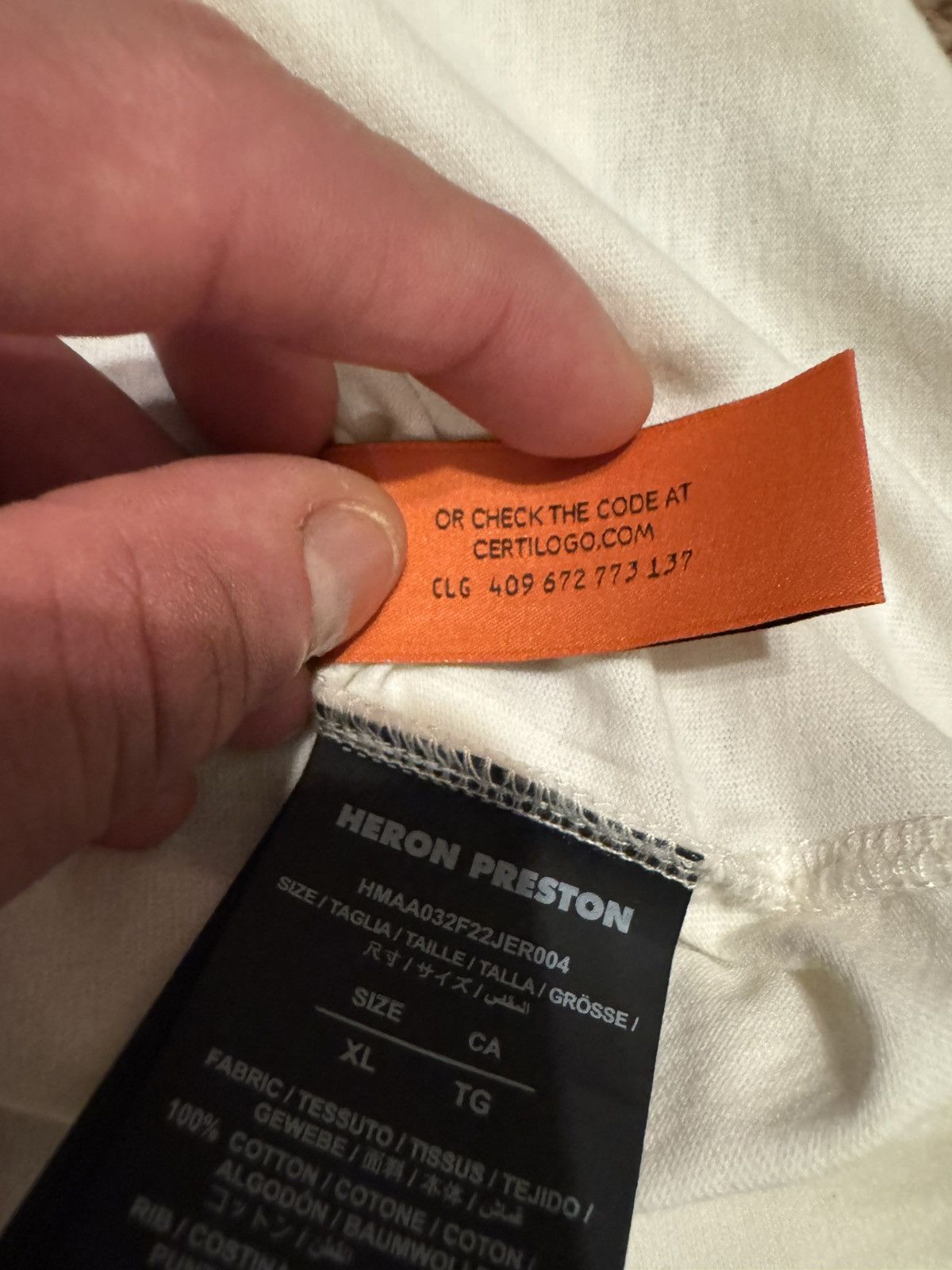 Heron Preston Heron Preston T-Shirt Size US L / EU 52-54 / 3 - 7 Thumbnail