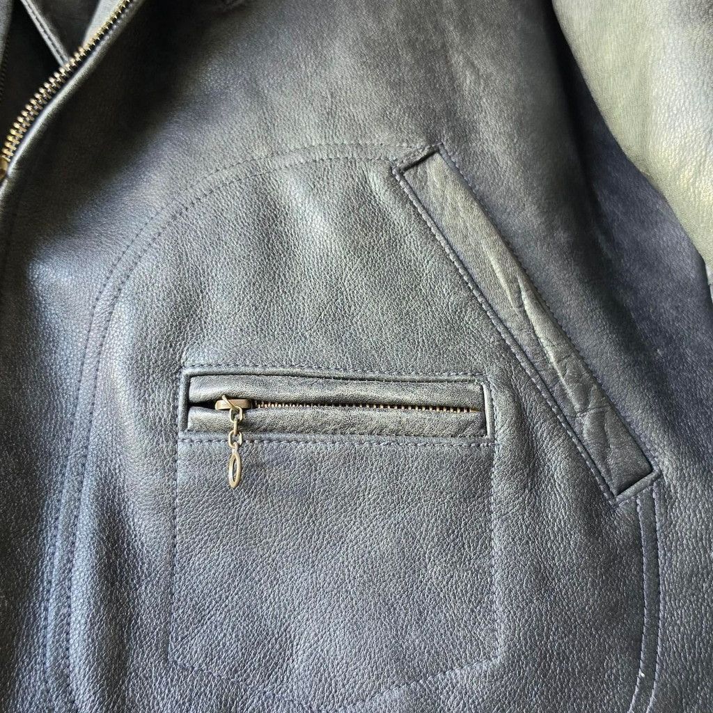 Polo Ralph Lauren Vintage Polo by Ralph Lauren Leather Moto Jacket size L Size US L / EU 52-54 / 3 - 3 Thumbnail