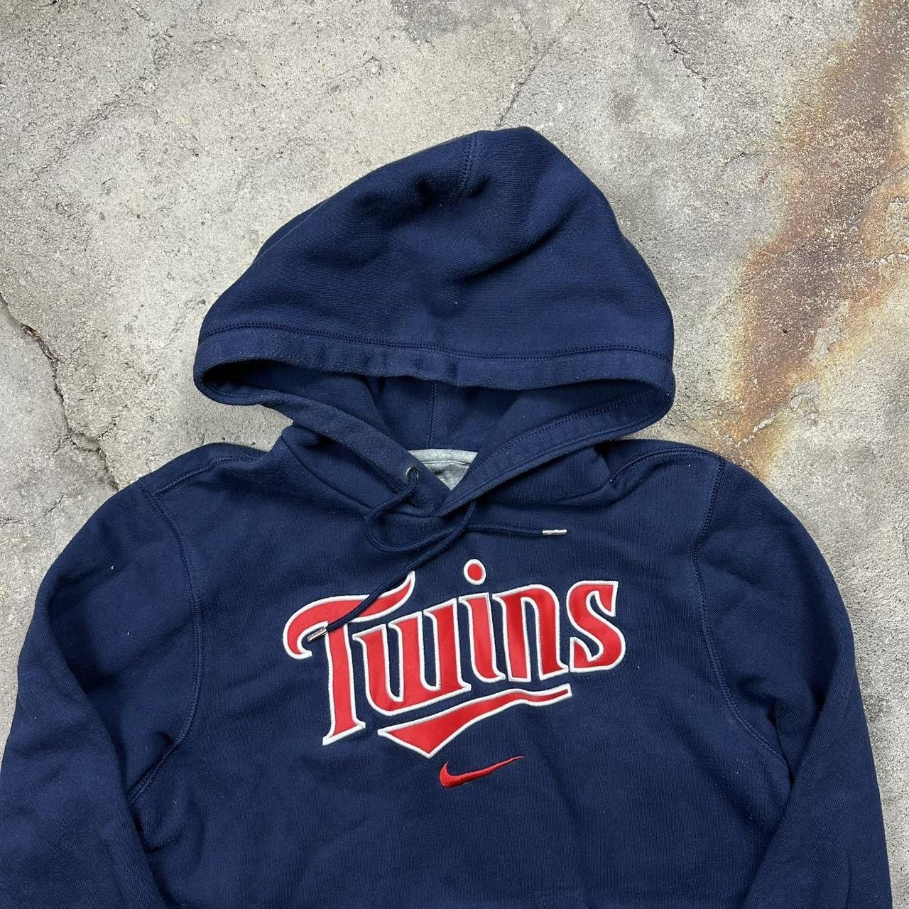 Japanese Brand × Nike × Vintage Vintage Nike Central swoosh Twins Hoodie Size US S / EU 44-46 / 1 - 2 Thumbnail