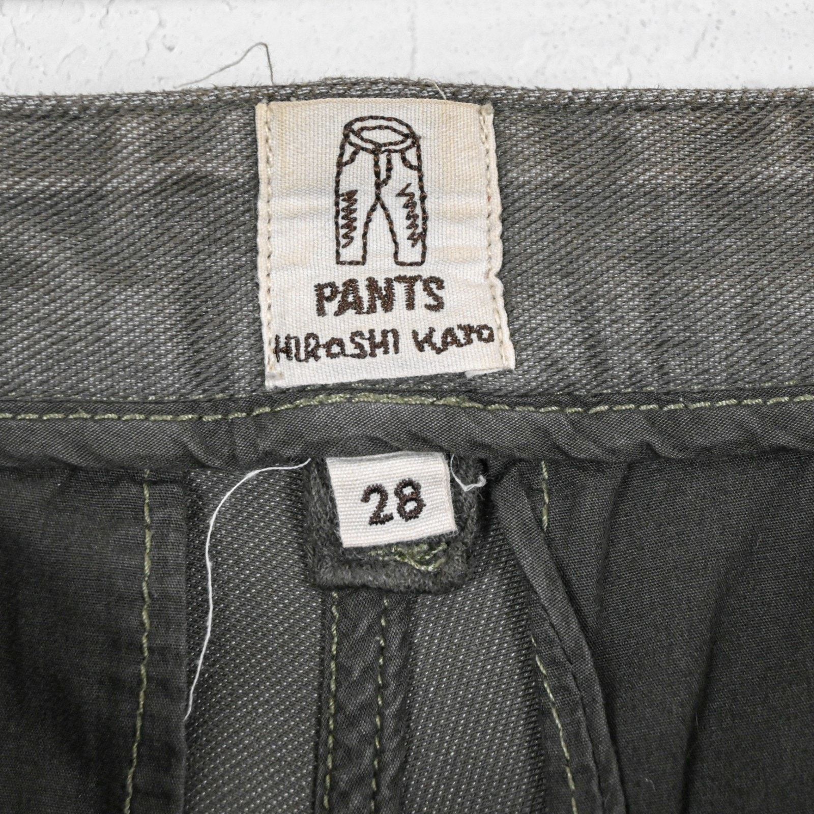 KATO Harashi KATO Axe Denit Chino Pants olive Stretch 28 raw Size US 28 / EU 44 - 2 Thumbnail