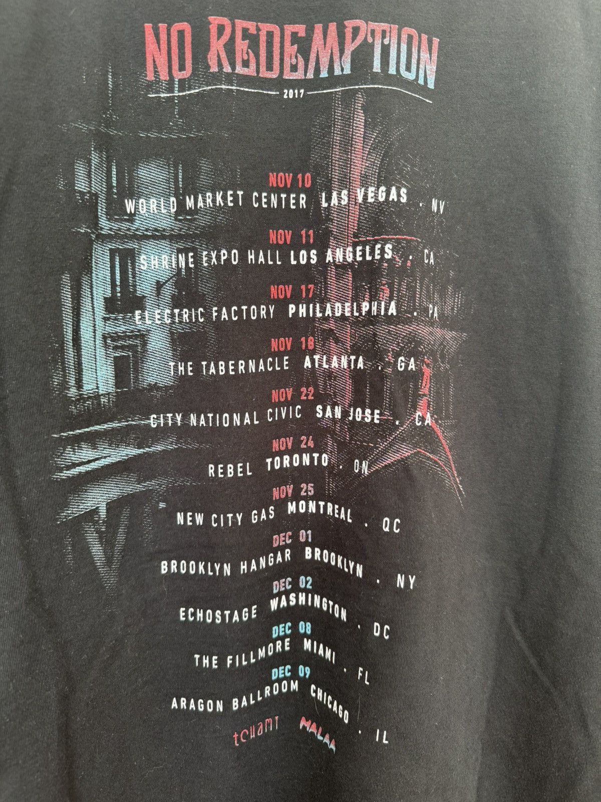 Band Tees Tchami x Malaa 2017 No Redemption Tour Tee XL Size US XL / EU 56 / 4 - 3 Thumbnail