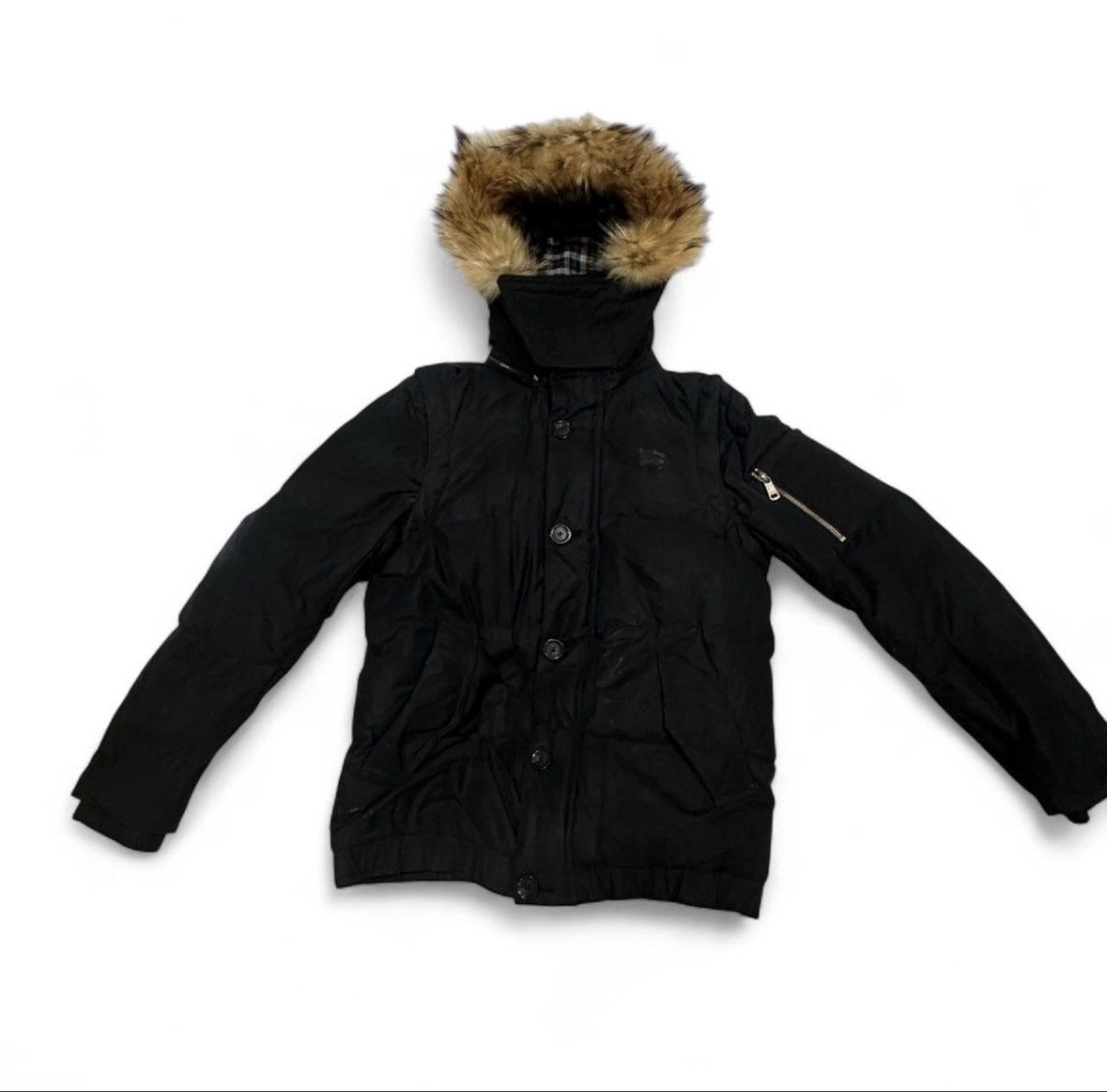 Other burberry x black label black parka Size US L / EU 52-54 / 3 - 3 Thumbnail