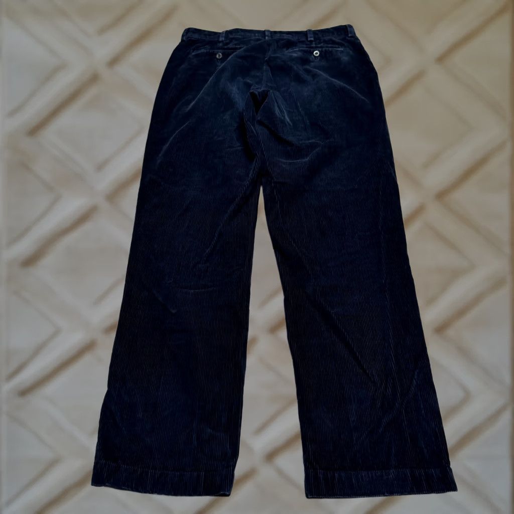 Vintage L.L. Bean Classic Fit Corduroy Pants Mens 36x34 Navy Blue Straight Leg Stretch Casual Pants Mens Size US 36 / EU 52 - 1 Thumbnail