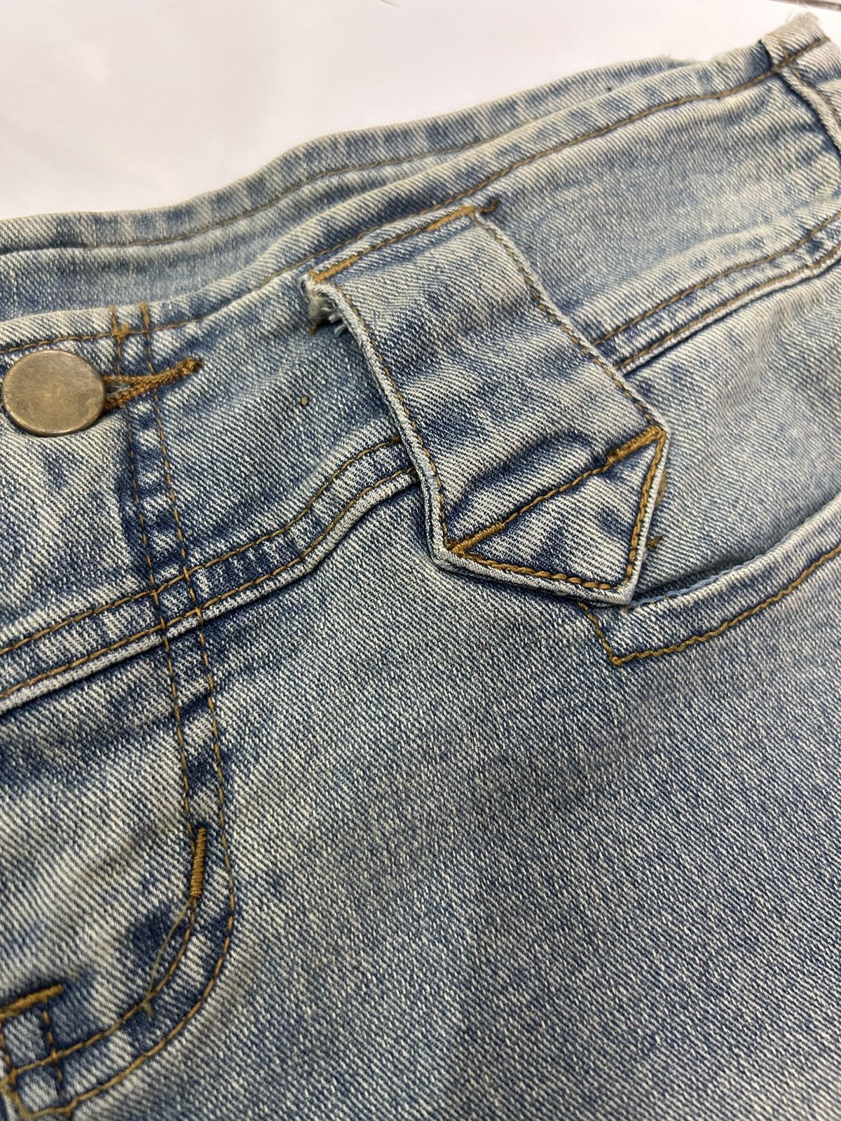 Japanese Brand × Vintage 💥 Vintage Japanese Punk Style Boot Cut Jeans Size 28" / US 6 / IT 42 - 10 Thumbnail
