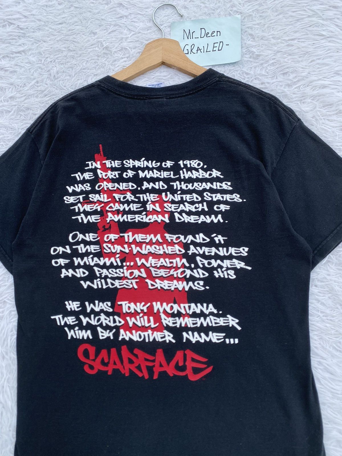 Vintage Rare Vintage Scarface “The American Dream” Tshirt Size US M / EU 48-50 / 2 - 18 Thumbnail
