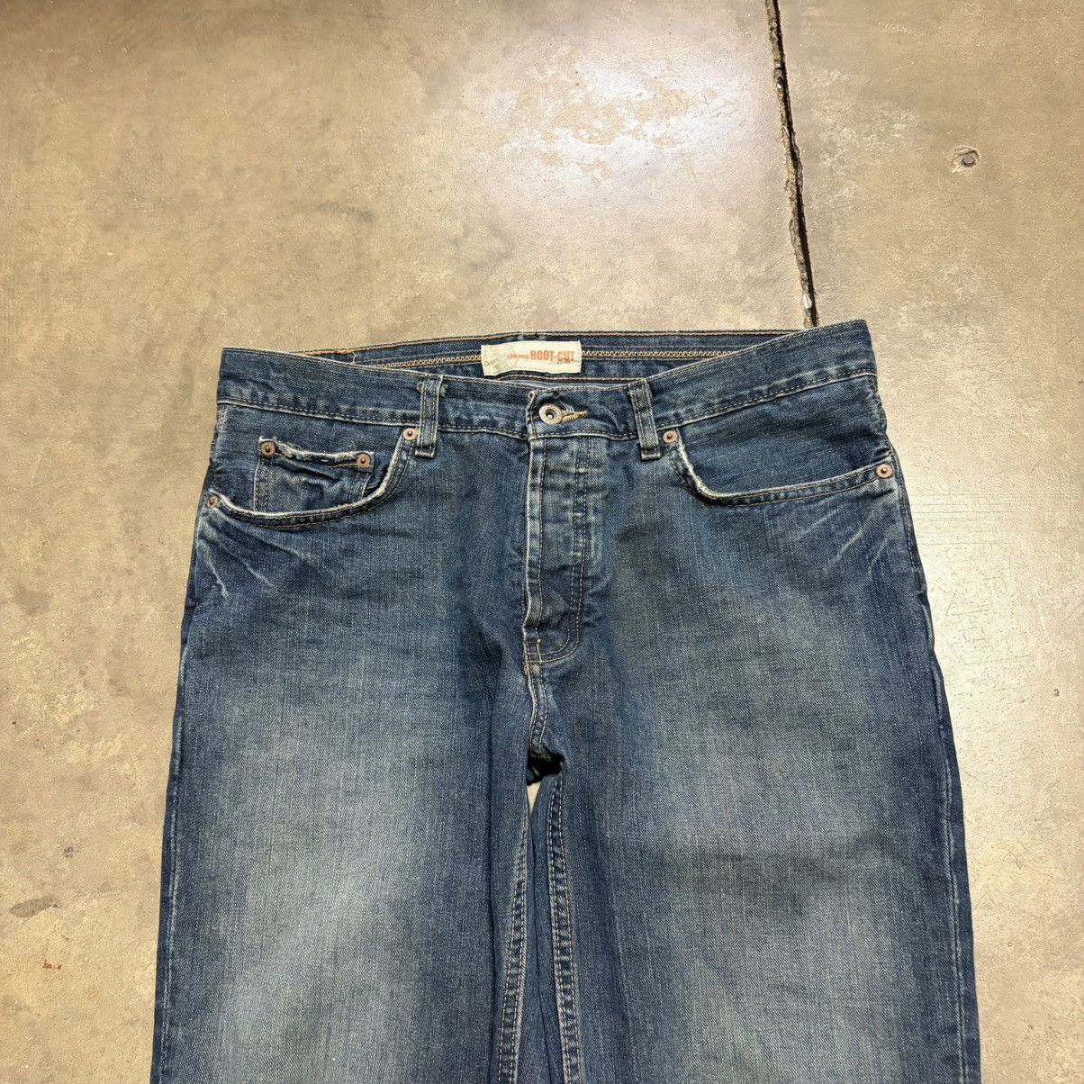 Old Navy Vintage Old Navy Low Rise Boot Cut Denim Jeans Grunge Punk Size US 33 - 5 Thumbnail