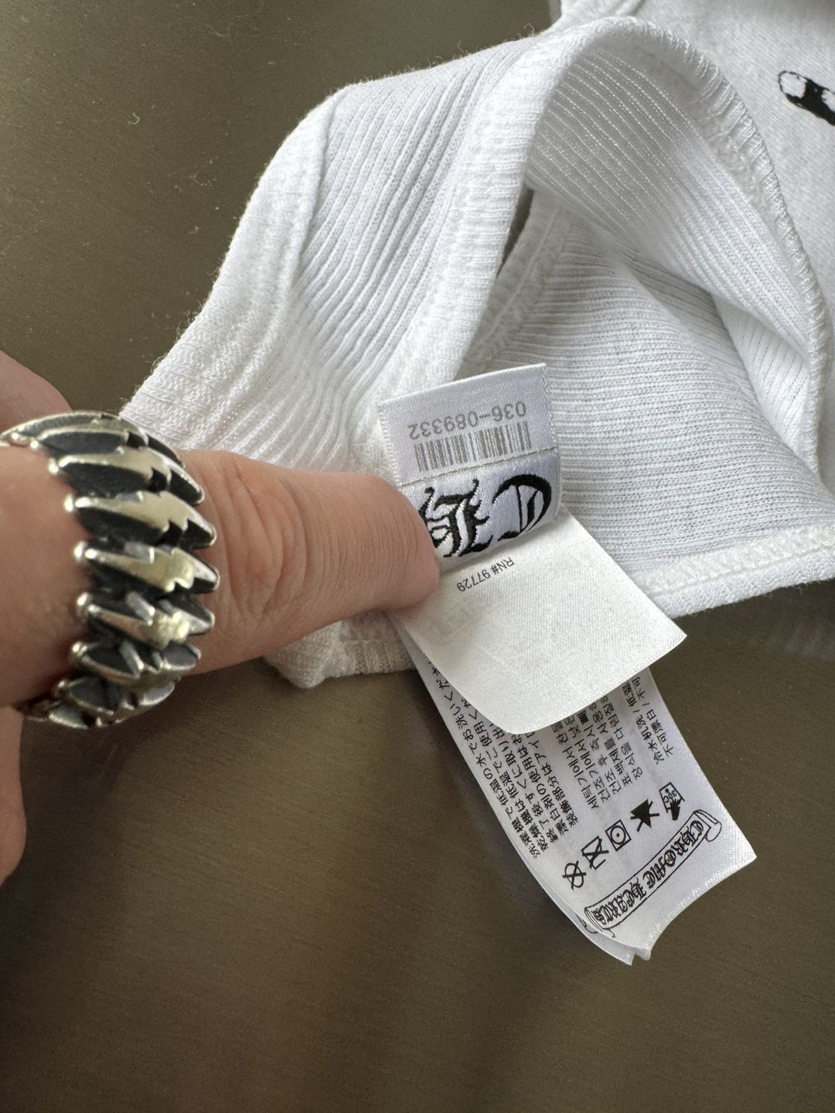 Chrome Hearts Chrome Hearts Richard “F you” white tank Size US M / EU 48-50 / 2 - 8 Thumbnail