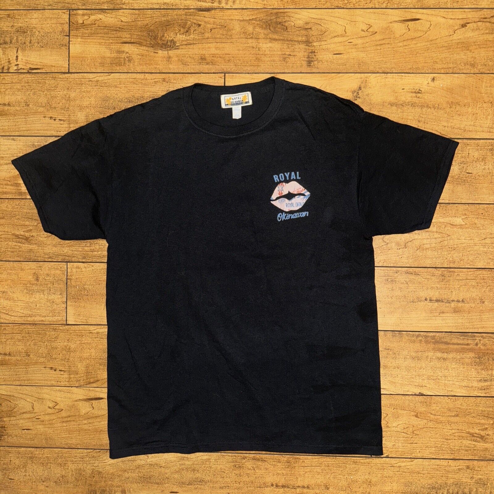 Japanese Brand × Vintage Royal Okinawan T-Shirt Black Large Hula Hawaiian Girl 21x28 Size US L / EU 52-54 / 3 - 3 Thumbnail