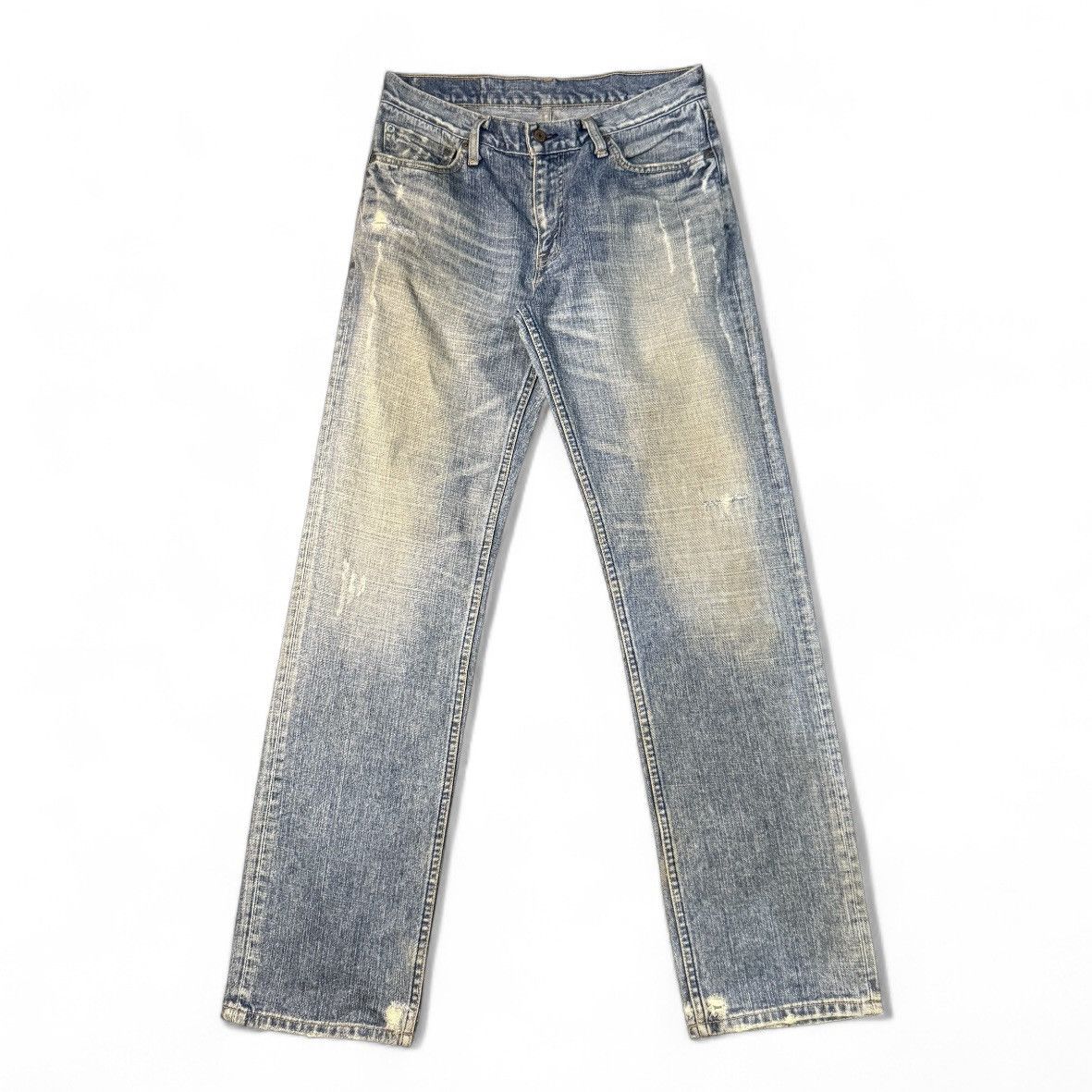 Engineered Garments × Levi's 🔥🇯🇵 90s Japanese Archival Levis Distressed Faded Denim Size US 32 / EU 48 - 2 Thumbnail
