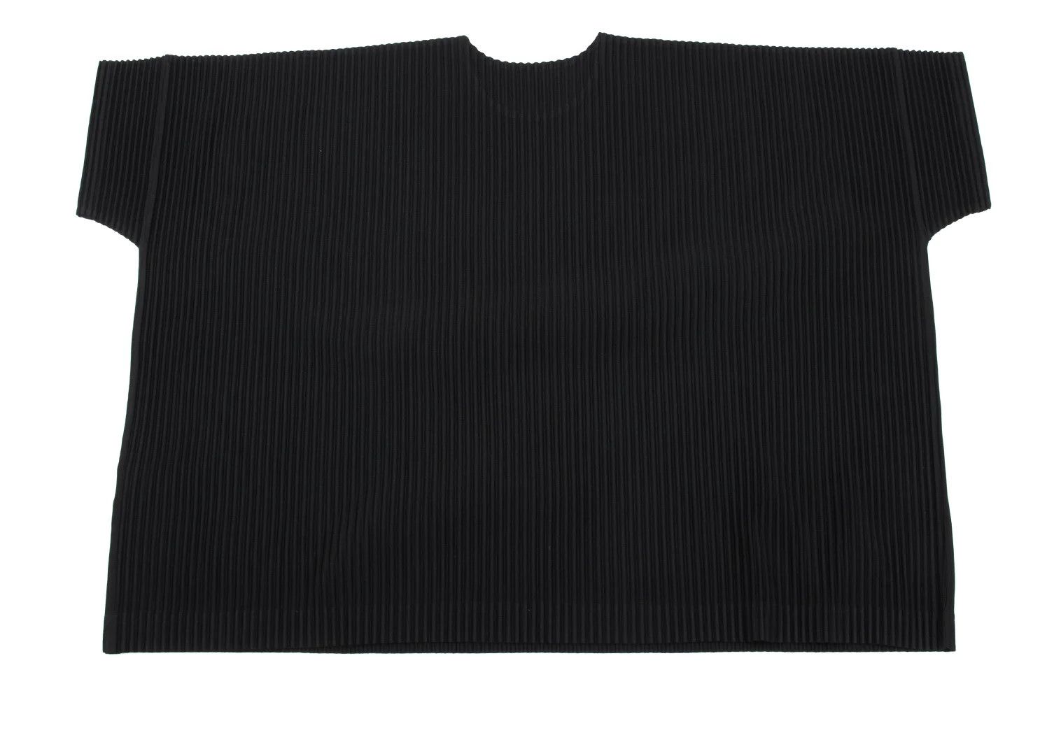 Issey Miyake Pleats Wide Short Sleeve T-Shirt in Black Size US L / EU 52-54 / 3 - 8 Thumbnail