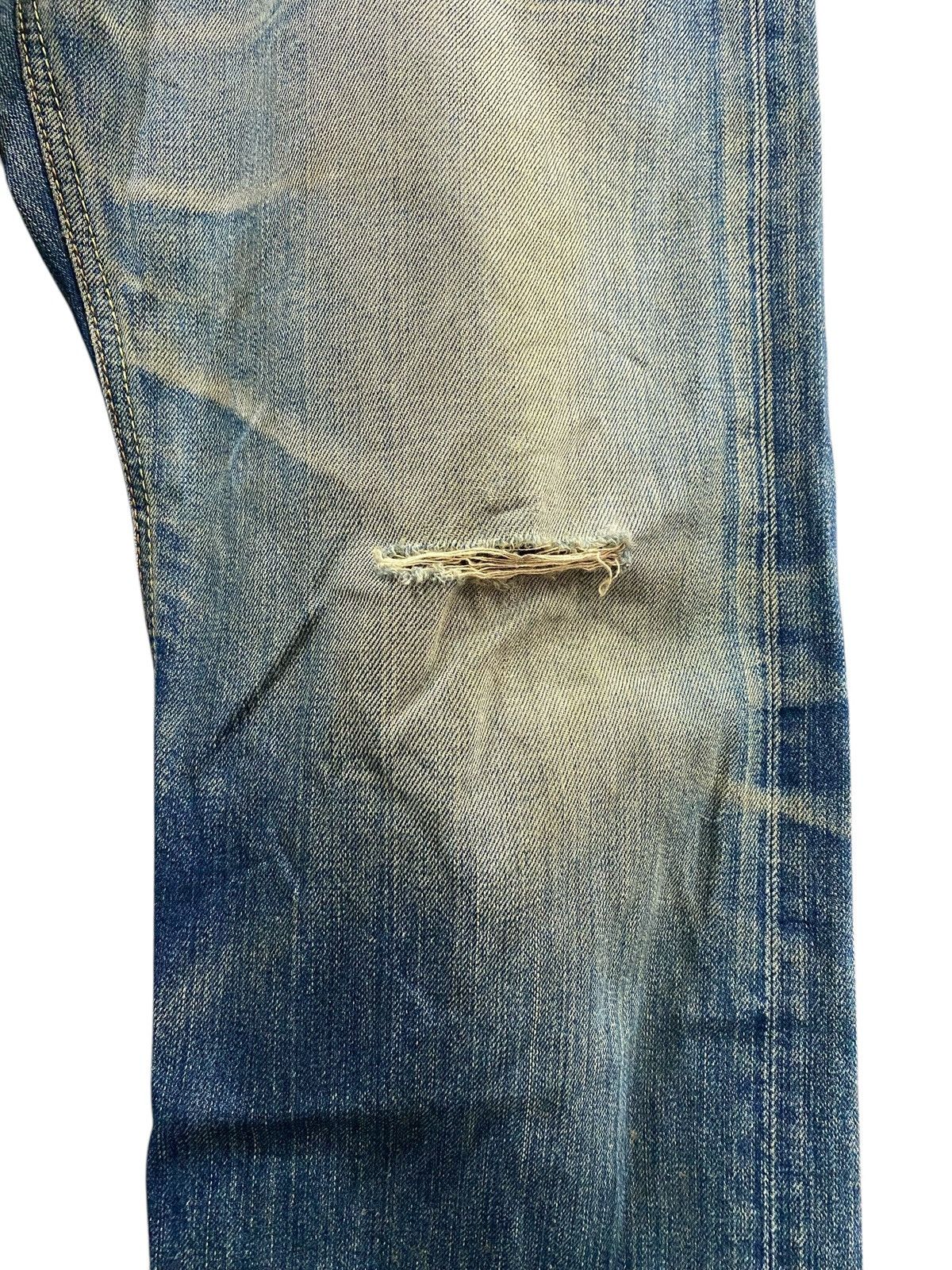 Edwin Vintage EDWIN Distressed Blue Jeans Size US 39 - 4 Thumbnail