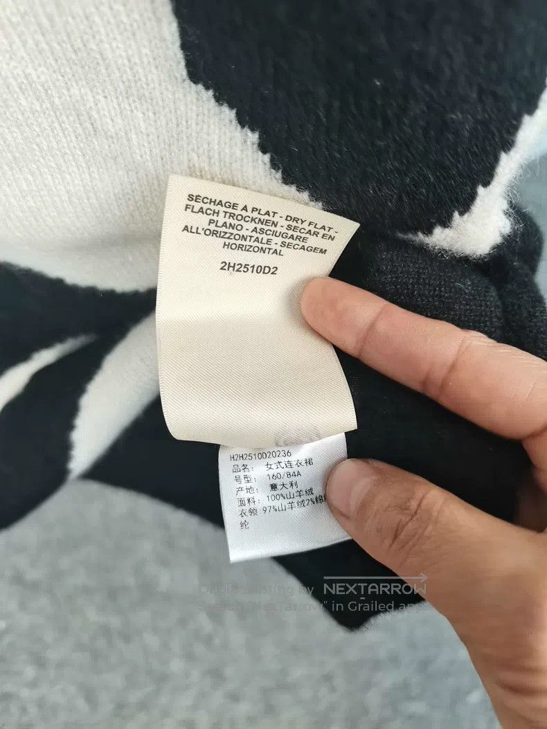 Hermes Hermes Black and White Printed Cashmere Sweater Size XS / US 0-2 / IT 36-38 - 5 Thumbnail