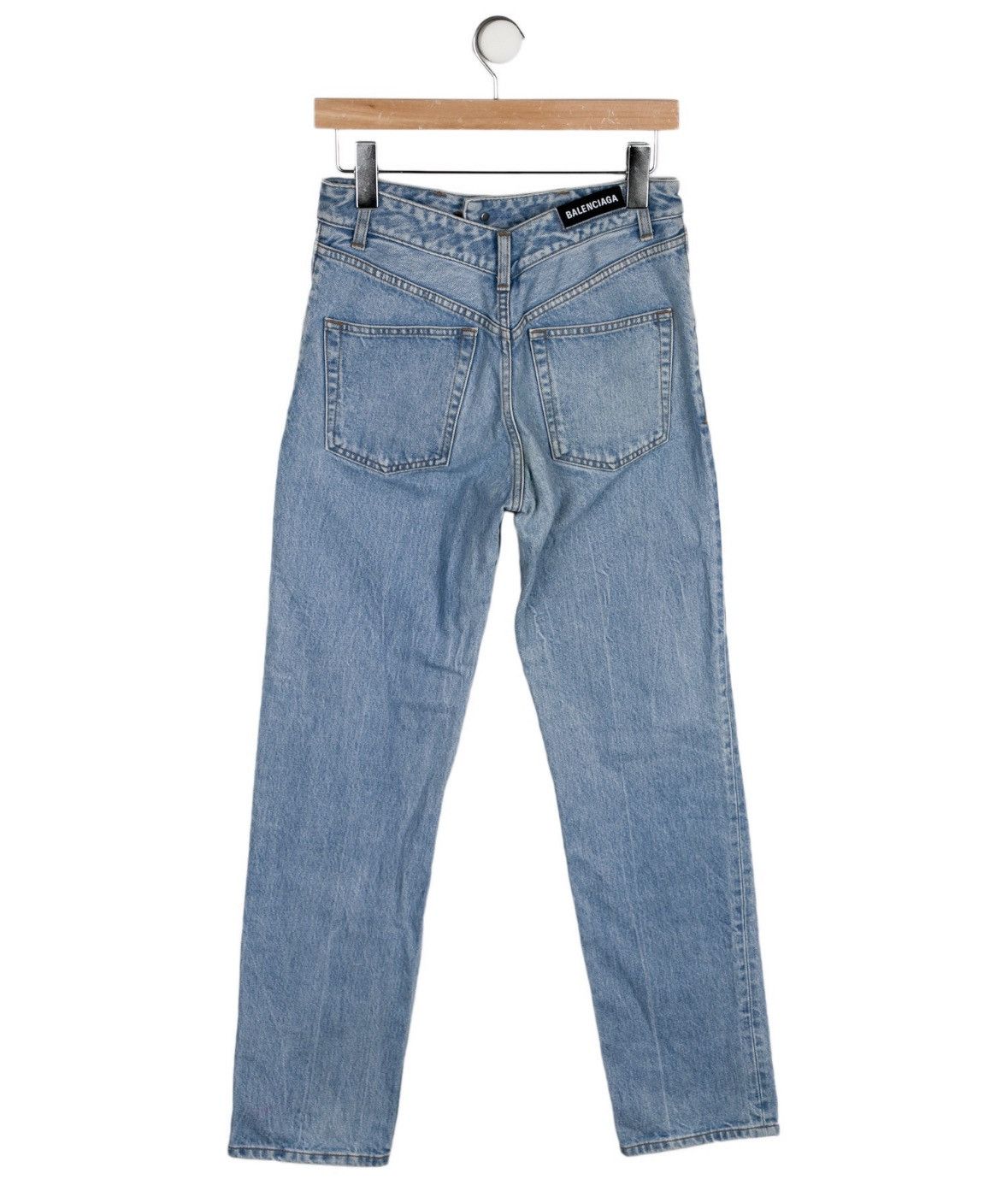image of Balenciaga 2019 Straight Leg Jeans in Blue, Women's (Size 26)