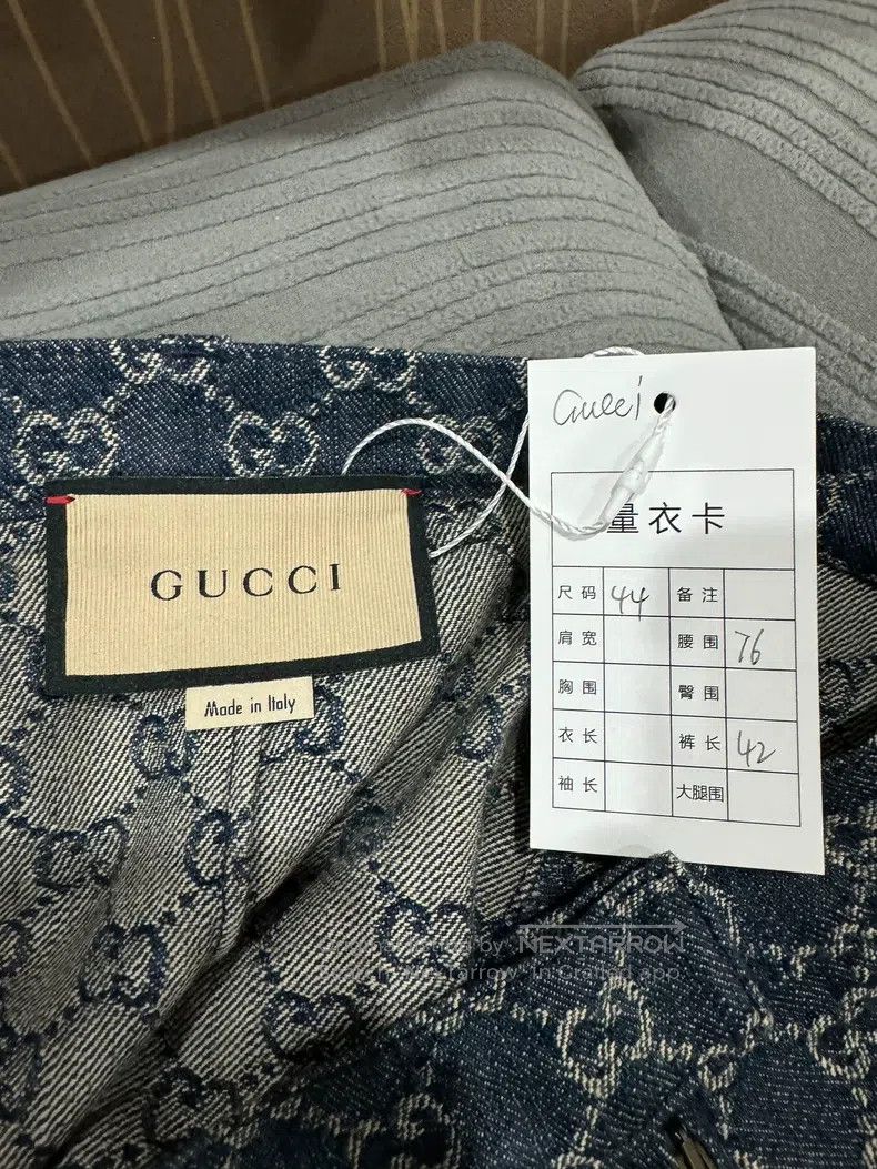 Gucci Gucci Old-fashioned full-print denim shorts Size US 28 / EU 44 - 4 Thumbnail