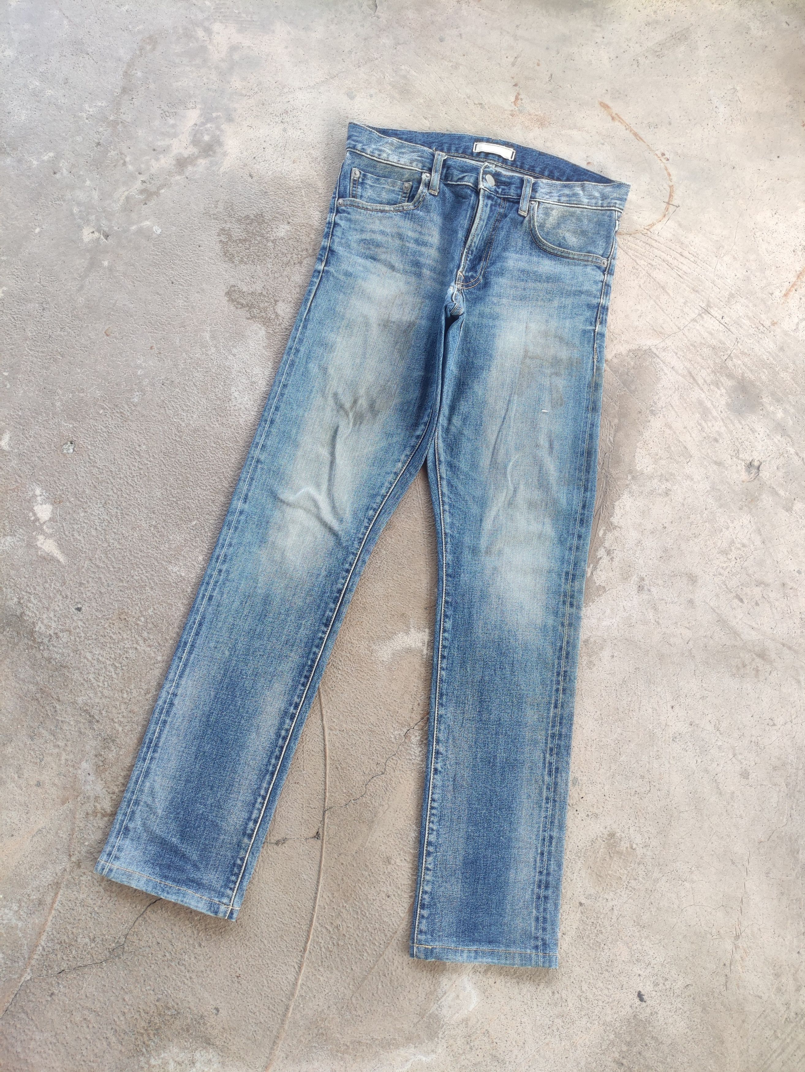 Japanese Brand Vintage Japanese Jean Distressed Faded Denim Pants Size US 31 - 2 Thumbnail