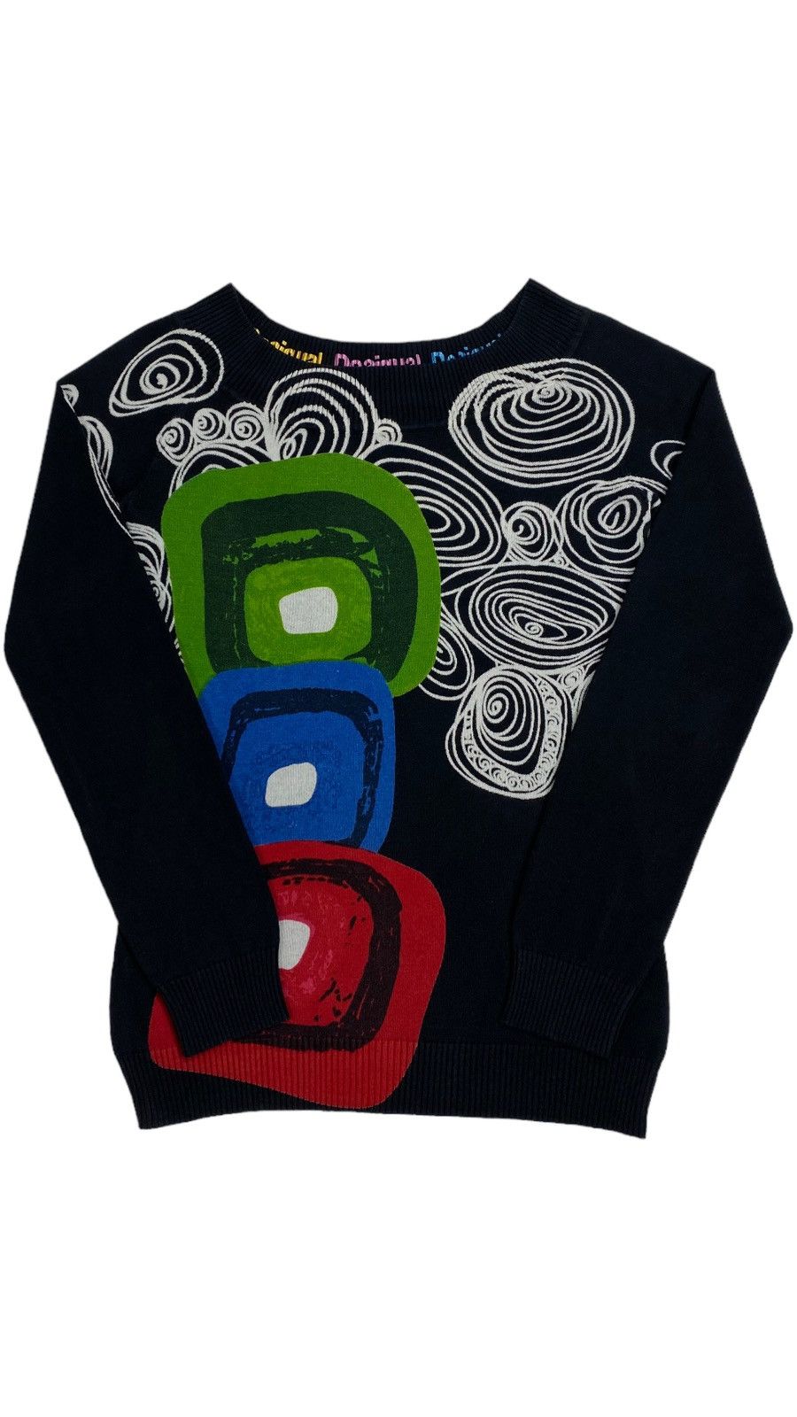 Desigual 🔥LASTDROP🔥 Y2K Desigual Wide Collar Psychedelic Fitted Size M / US 6-8 / IT 42-44 - 1 Thumbnail