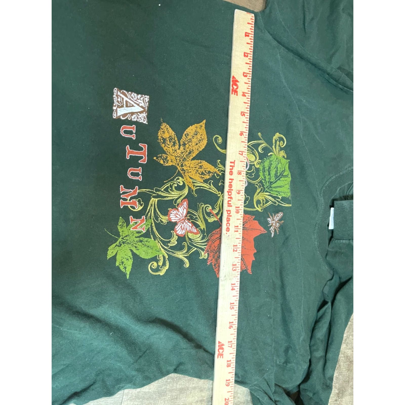 Vintage White River State Park Shirt Womens Medium M Green Long Sleeve Fall Foliage Logo Cotton T-Shirt Autumn Fall 2020s? Size M / US 6-8 / IT 42-44 - 3 Thumbnail