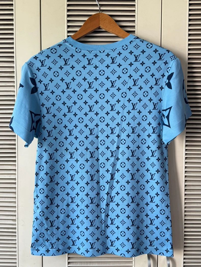 Louis Vuitton LOUIS VUITTON Classic Chain Print Logo Full Print Short Sle Size US M / EU 48-50 / 2 - 2 Thumbnail